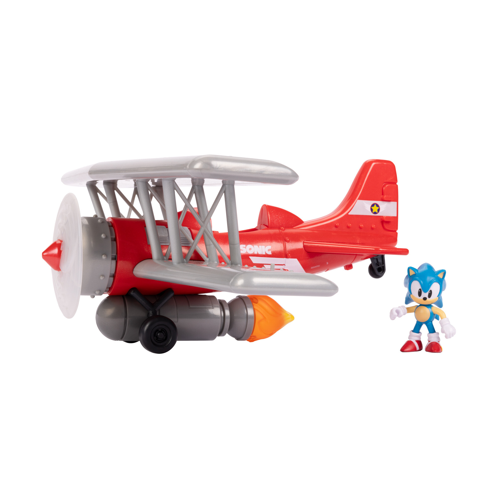 Sonic playset biplano tornado con personaggio incluso - Sonic