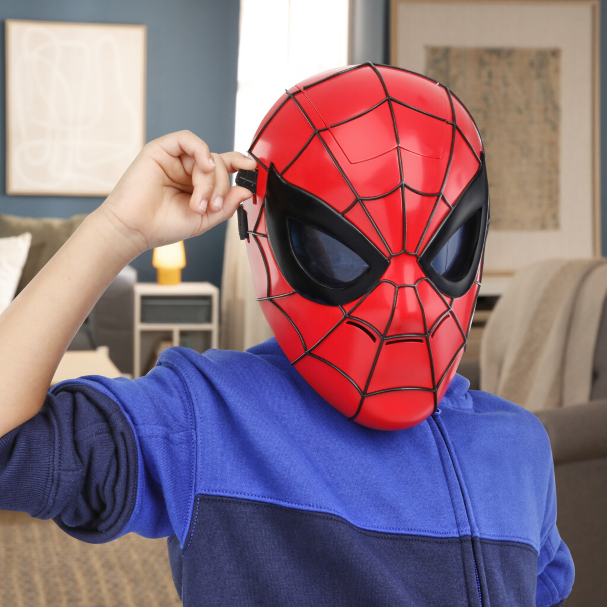 Hasbro marvel spider-man, maschera elettronica, giocattolo per i giochi d'imitazione - Spiderman