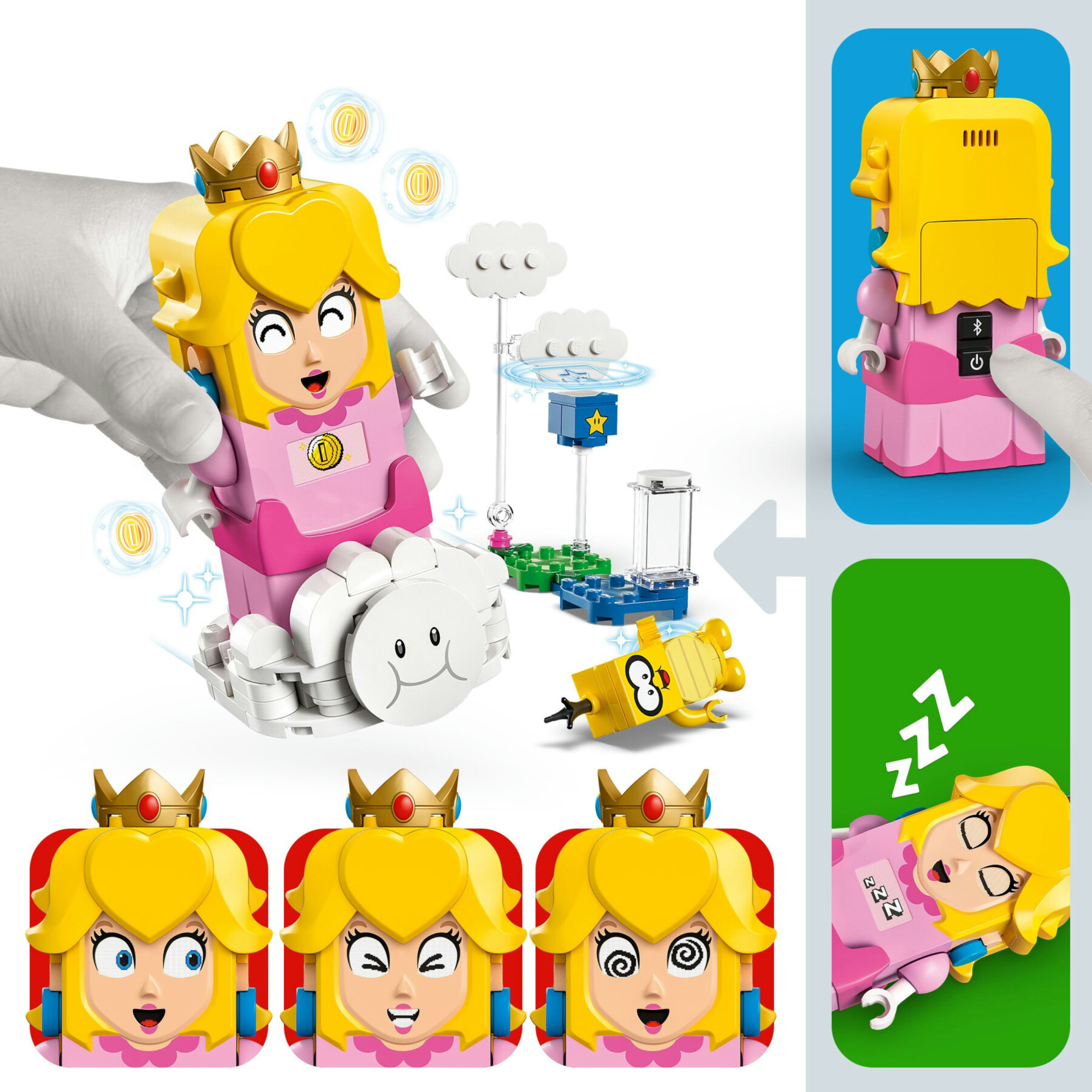 Lego super mario 71441 avventure di lego peach interattiva, giocattolo con personaggi e principessa nintendo per bambini 6+ - LEGO® Super Mario™