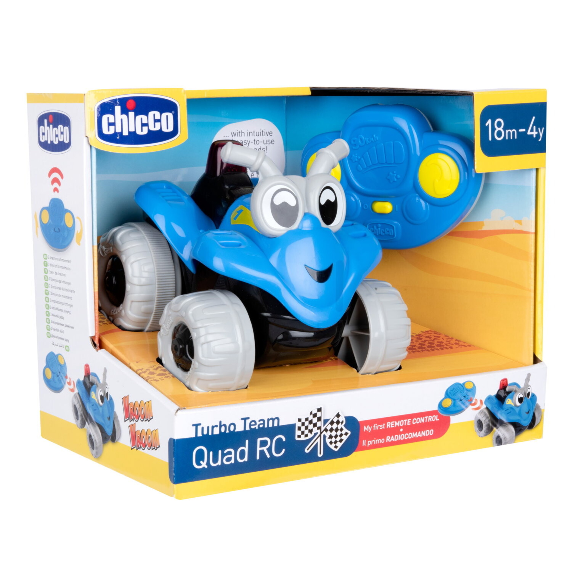 Chicco quad radiocomando - turbo team - 18 mesi - 4 anni - Chicco