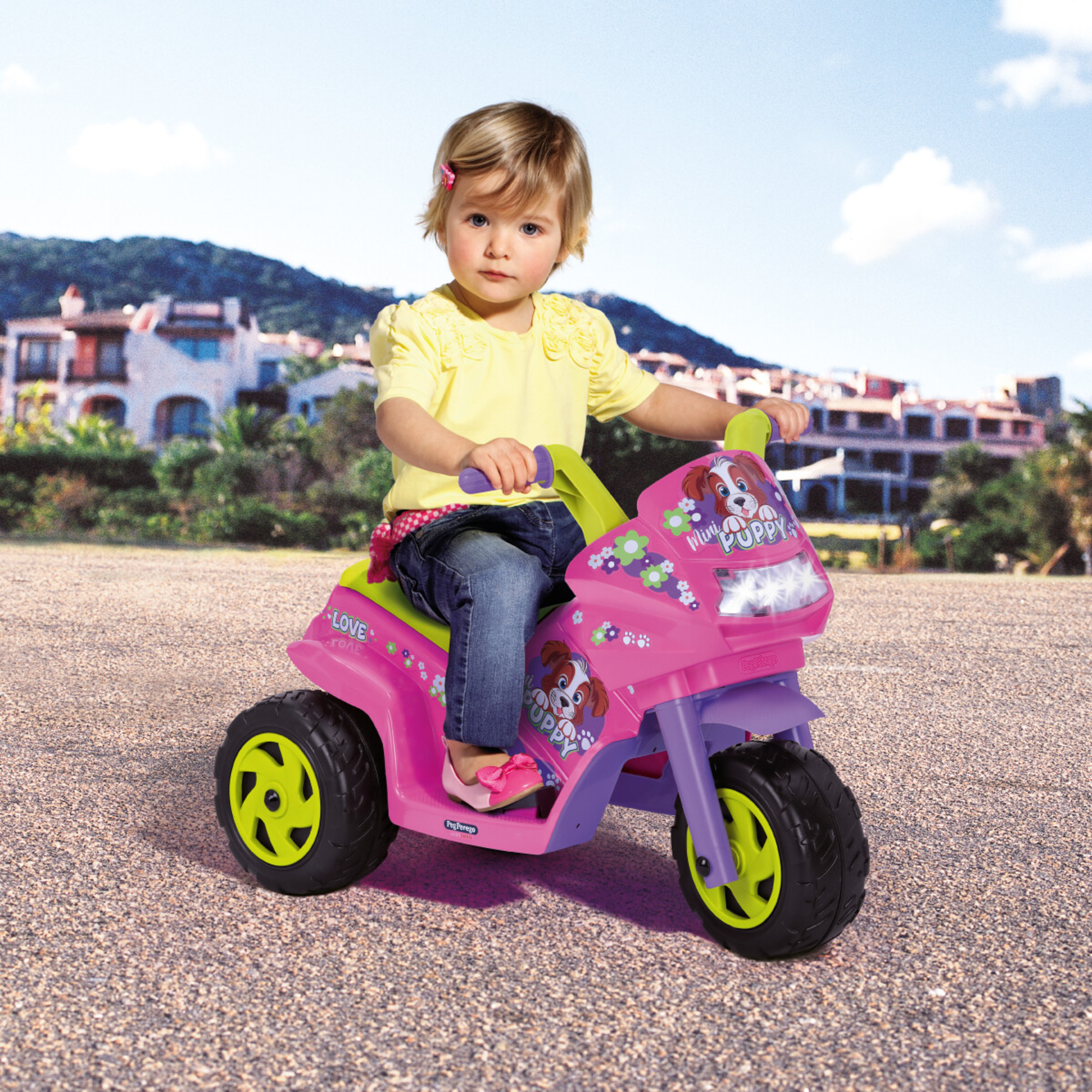 Mini puppy - peg perego - moto elettrica a batteria ricaricabile da 6v - 