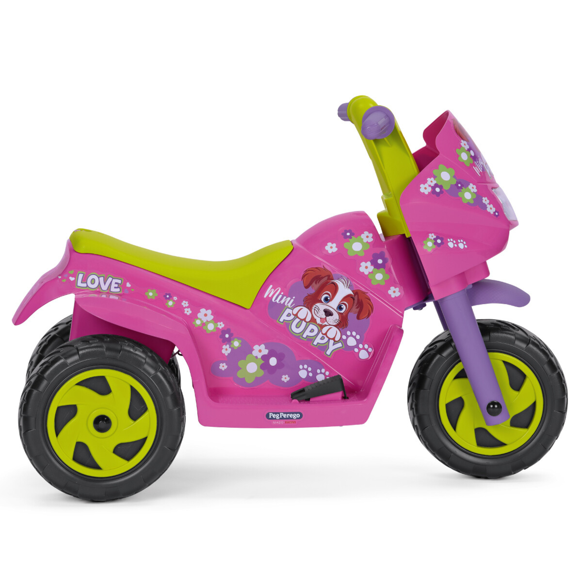 Mini puppy - peg perego - moto elettrica a batteria ricaricabile da 6v - 