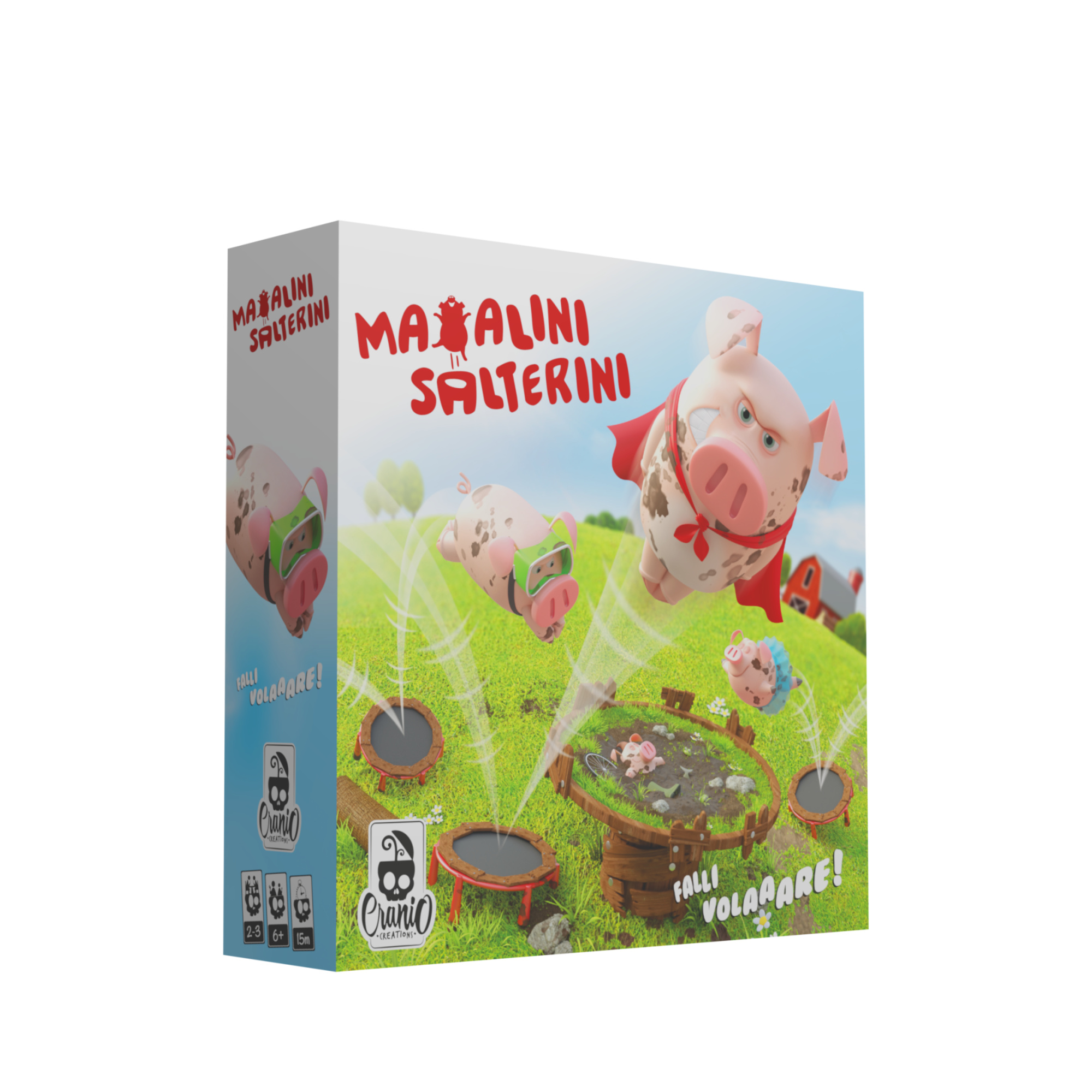 Maialini salterini, gioco da tavolo 6+, gioco competitivo per tutti, cc599 - 