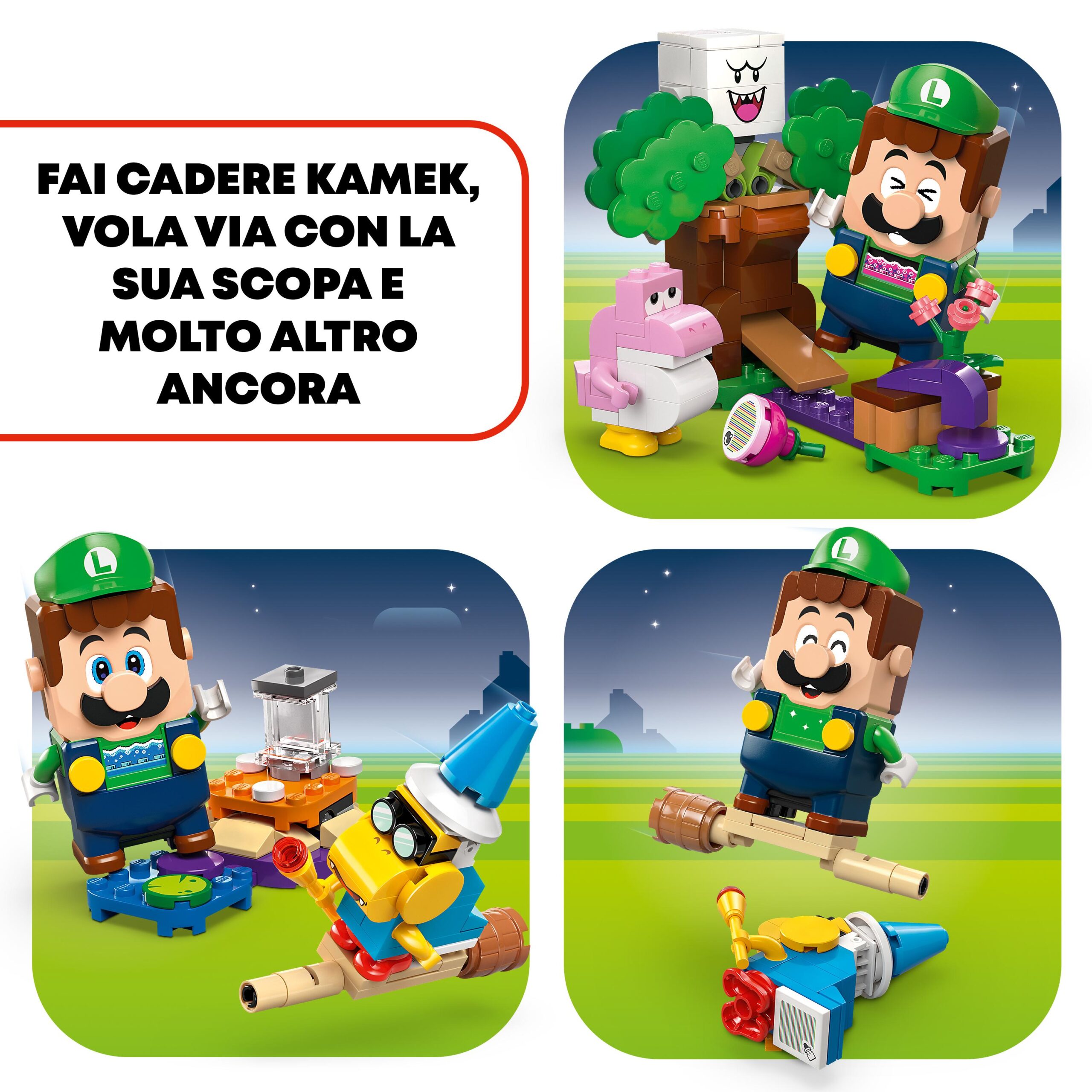 Lego super mario 71440 avventure di lego luigi interattivo, giocattolo con 4 personaggi nintendo da collezione per bambini 6+ - LEGO® Super Mario™, Lego