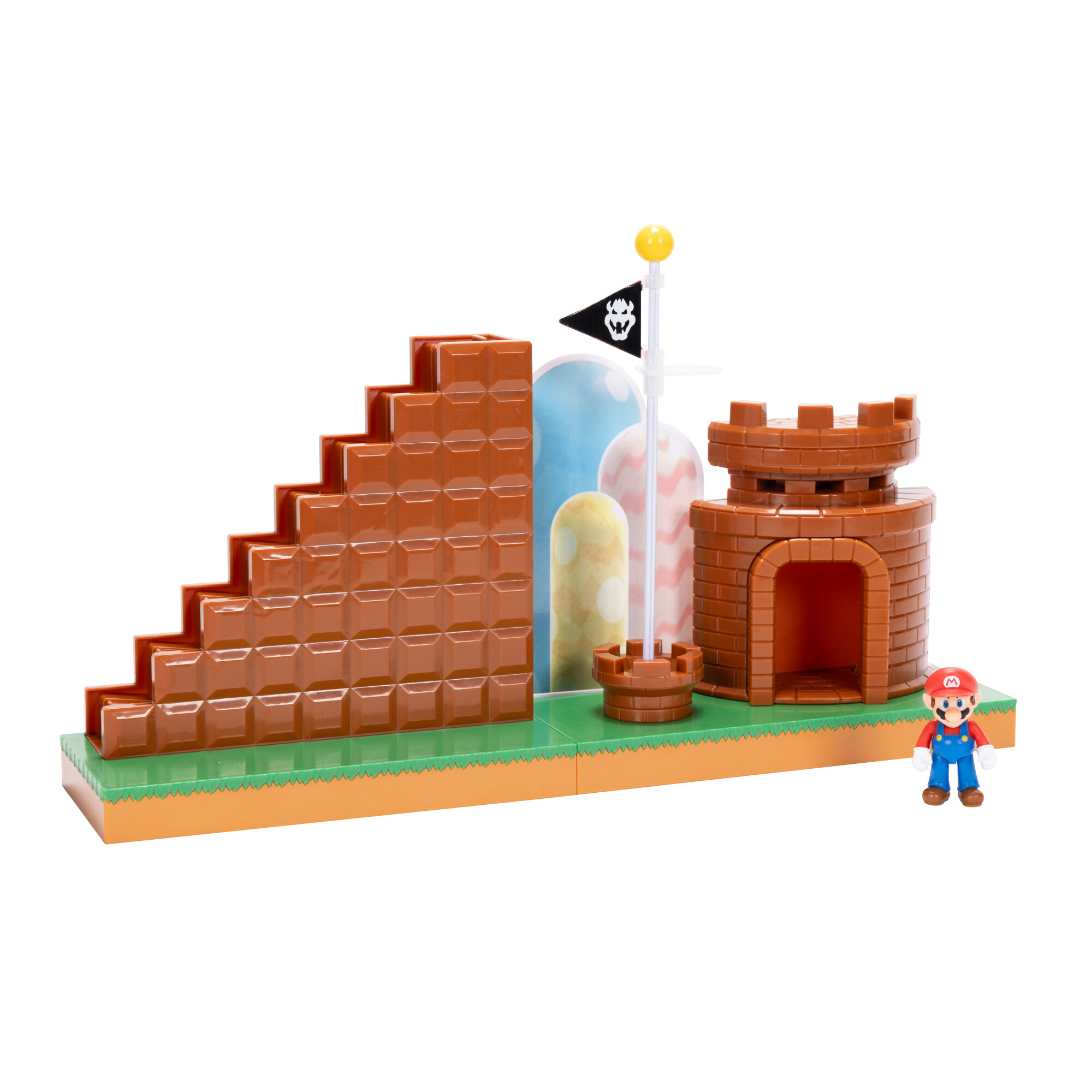 Nintendo sper mario playset interattivo percorso completato con personaggio da 6 cm incluso! - SUPER MARIO BROTHERS