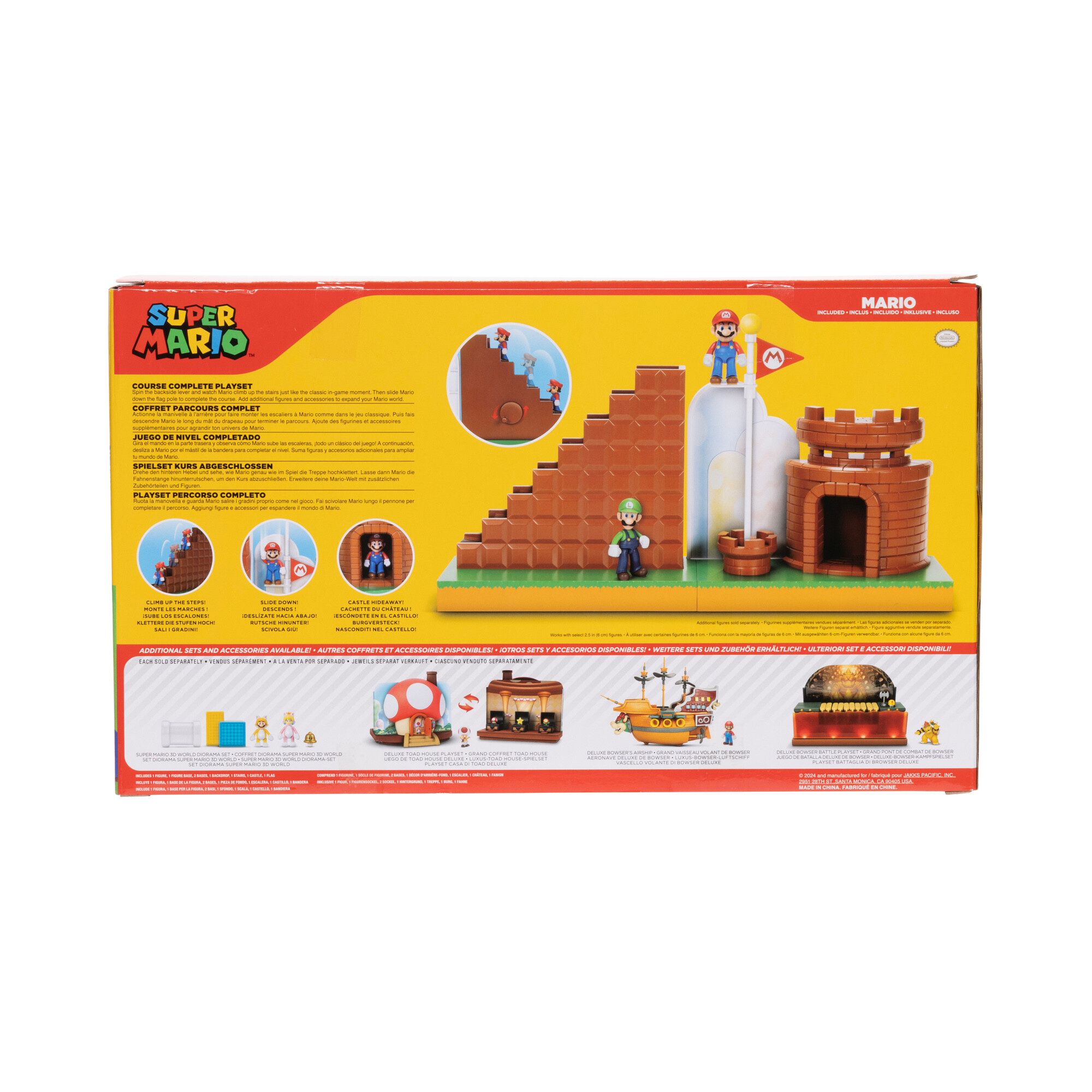 Nintendo sper mario playset interattivo percorso completato con personaggio da 6 cm incluso! - SUPER MARIO BROTHERS