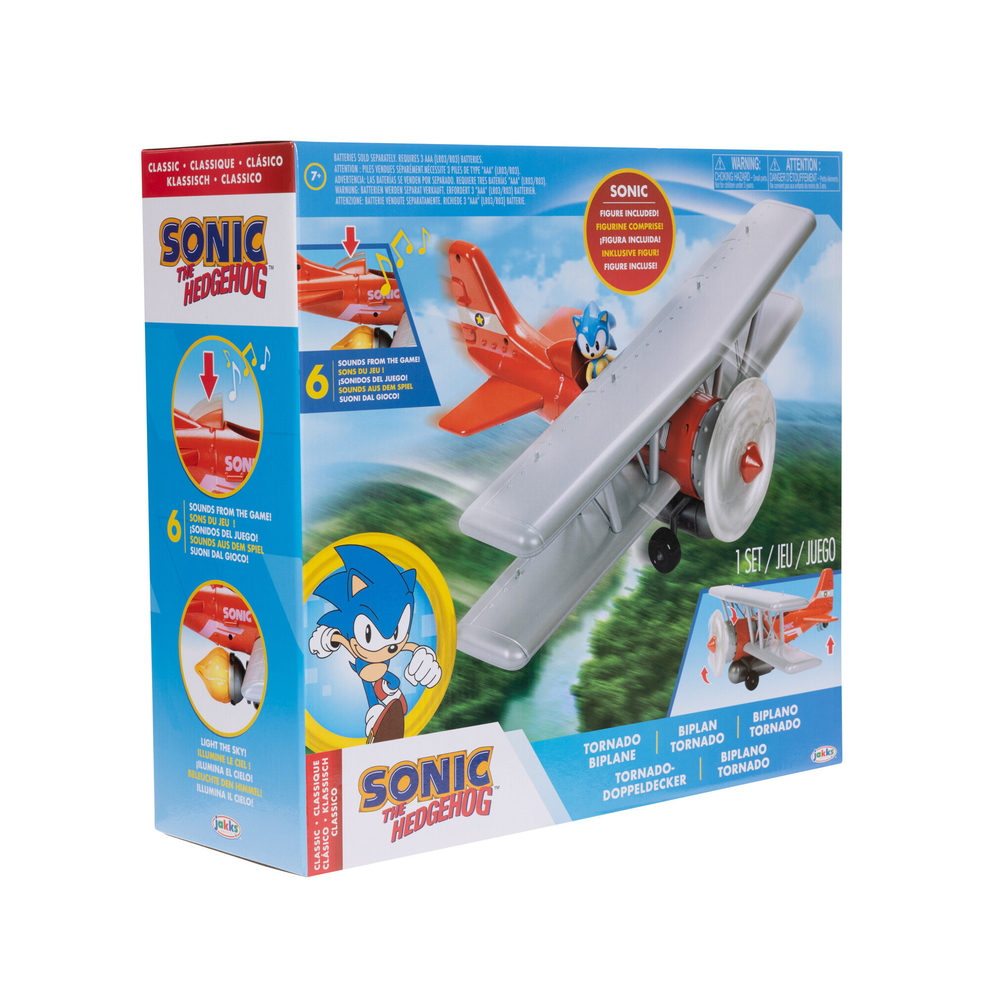 Sonic playset biplano tornado con personaggio incluso - Sonic