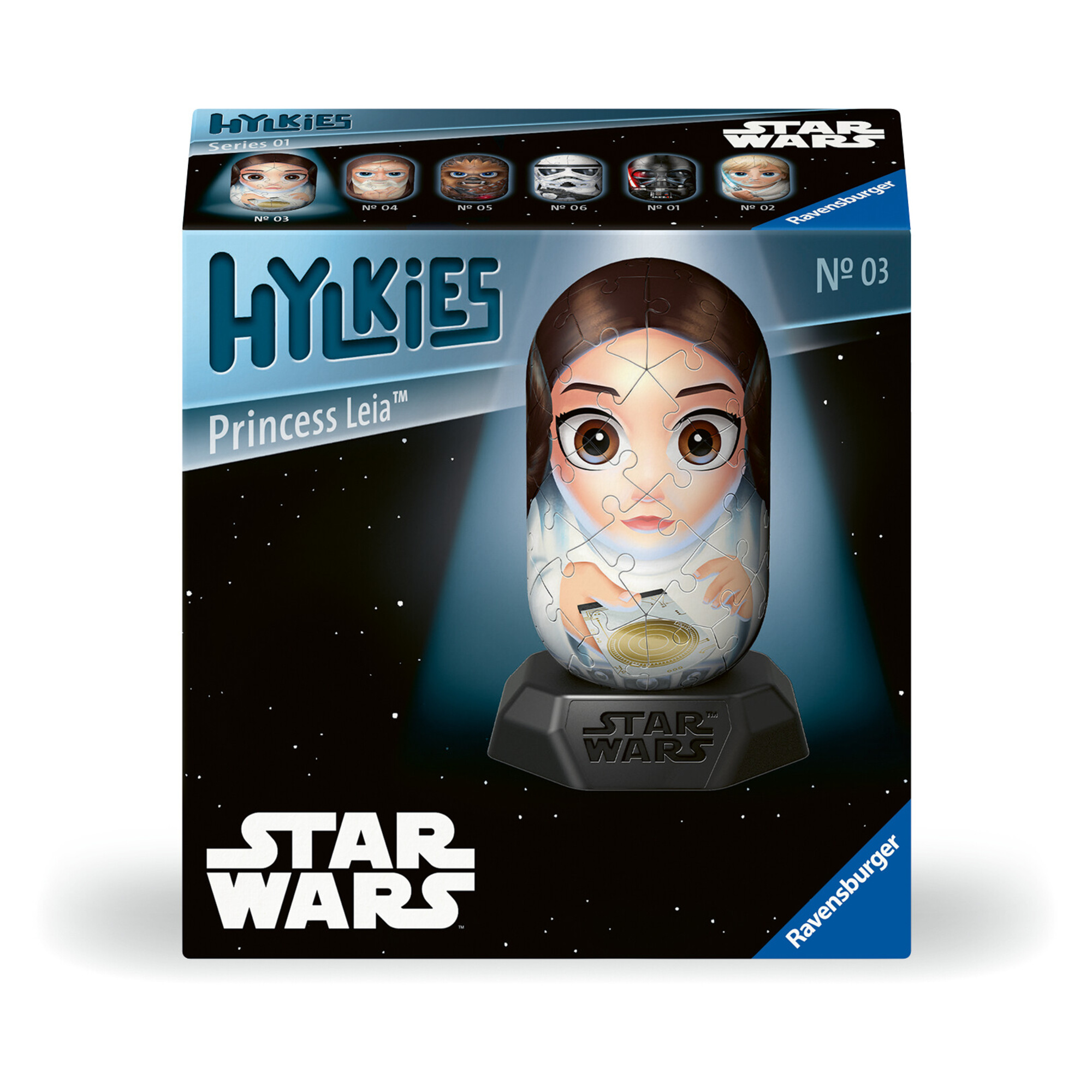 Ravensburger - hylkies star wars, princess leia, personaggi collezionabili, 54 pezzi - RAVENSBURGER 3D PUZZLE