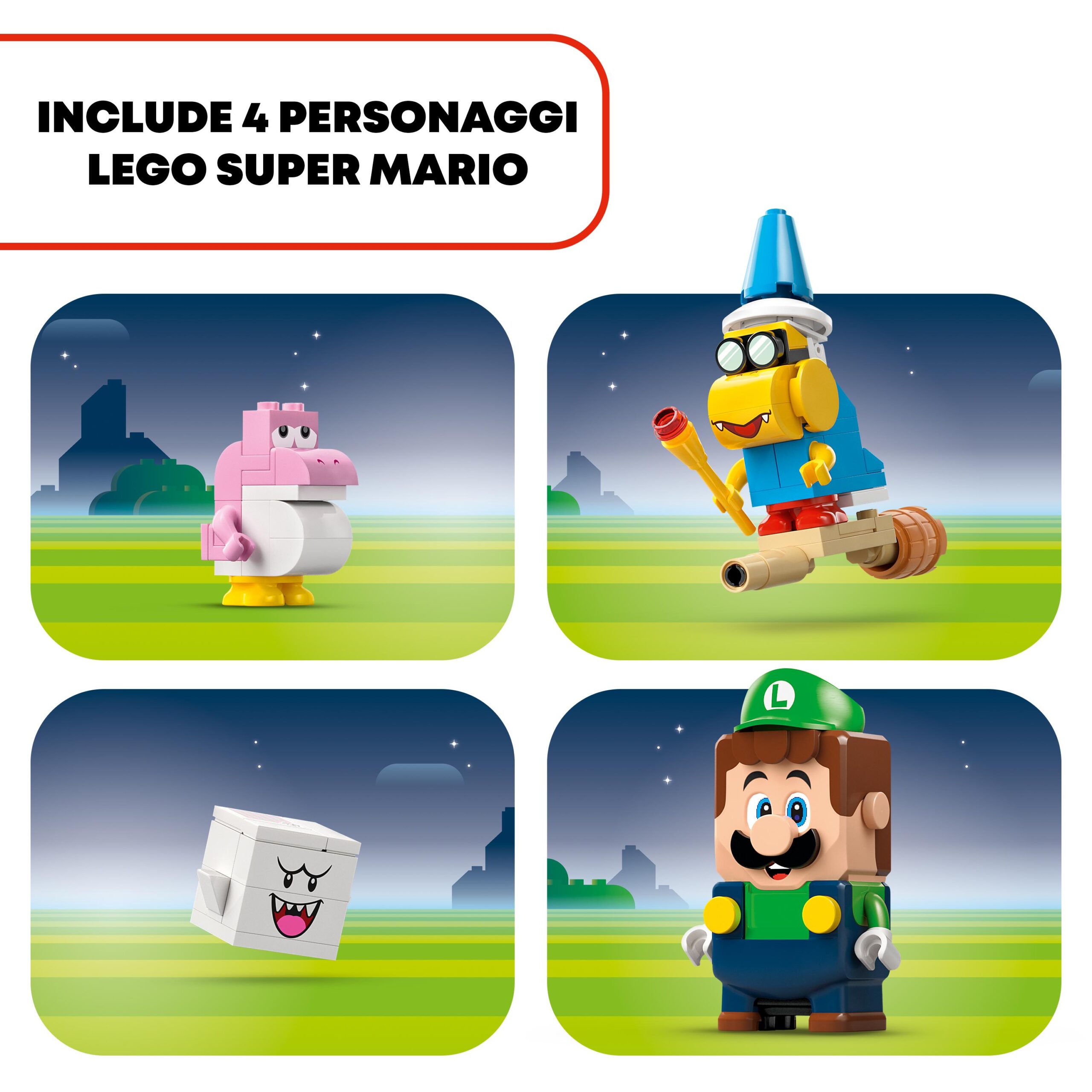 Lego super mario 71440 avventure di lego luigi interattivo, giocattolo con 4 personaggi nintendo da collezione per bambini 6+ - LEGO® Super Mario™, Lego