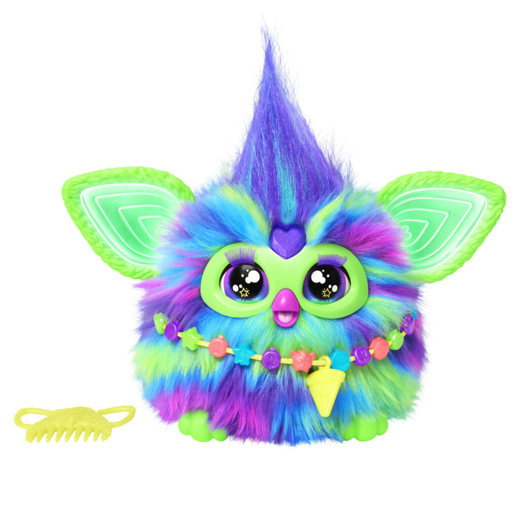 Furby aurora furborealis, si illumina al buio, giocattolo di peluche interattivo - FURBY