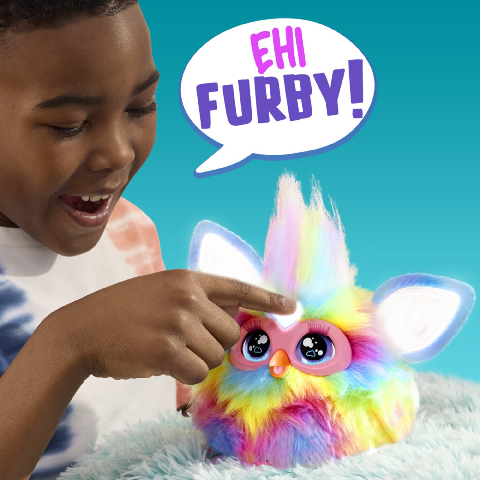 Furby arcobaleno, giocattolo di peluche interattivo - FURBY