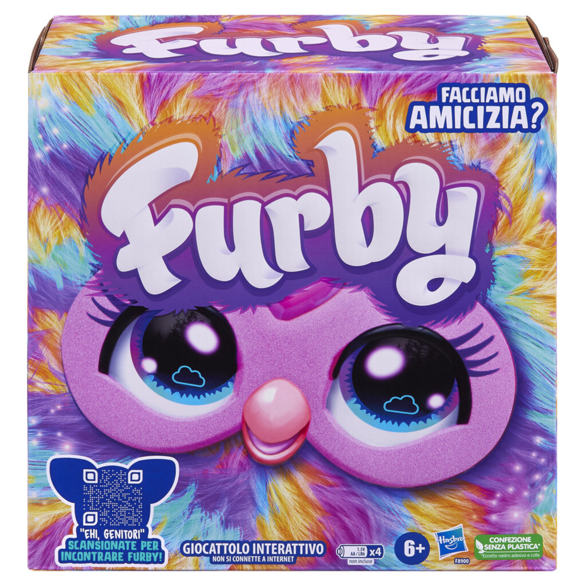 Furby arcobaleno, giocattolo di peluche interattivo - FURBY