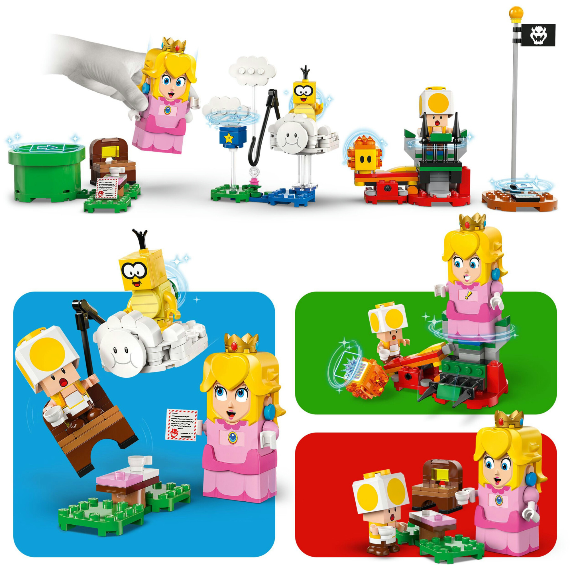 Lego super mario 71441 avventure di lego peach interattiva, giocattolo con personaggi e principessa nintendo per bambini 6+ - LEGO® Super Mario™