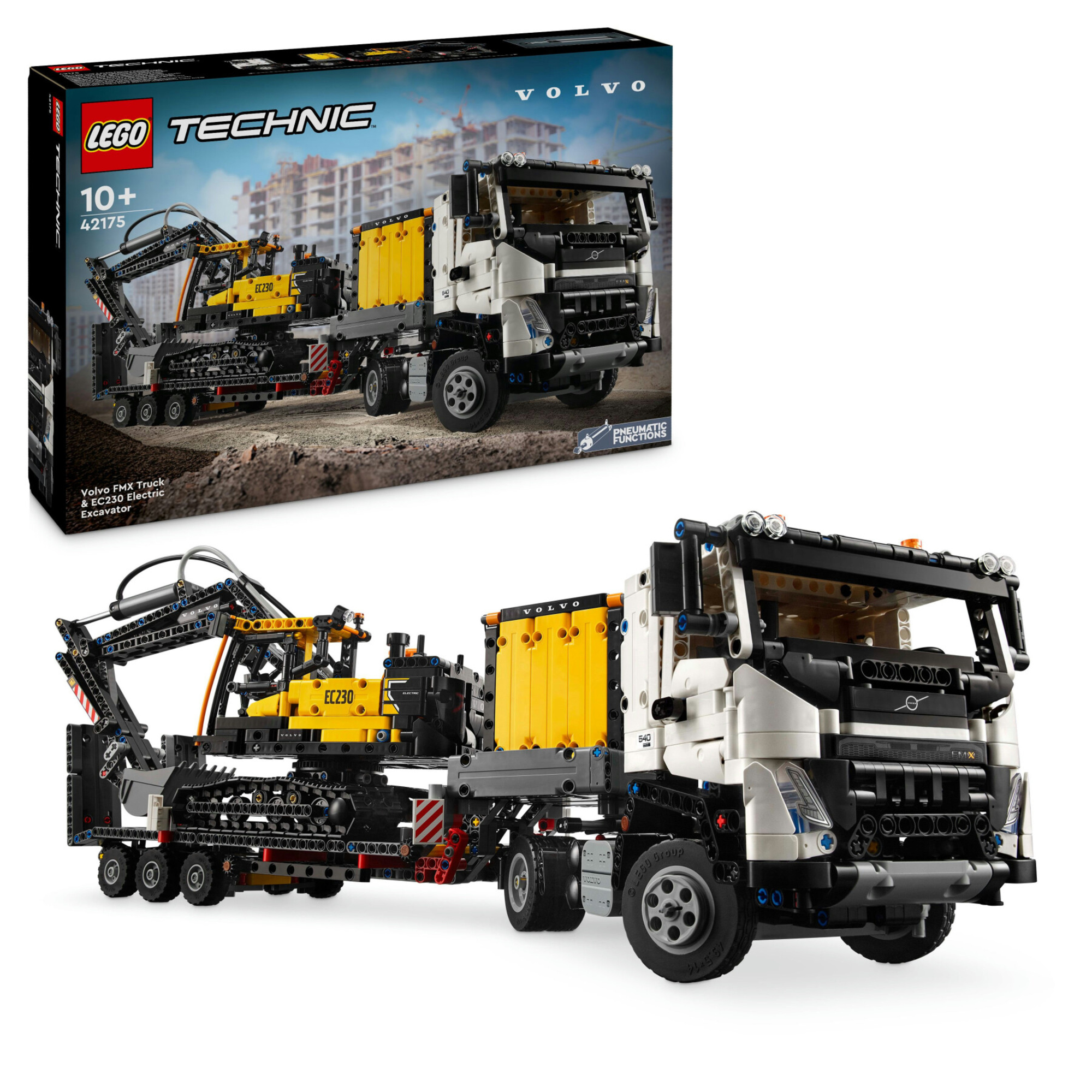 Lego technic 42175 autocarro volvo fmx ed escavatore elettrico ec230, veicoli giocattolo da costruire, regalo per bambini 10+ - LEGO TECHNIC