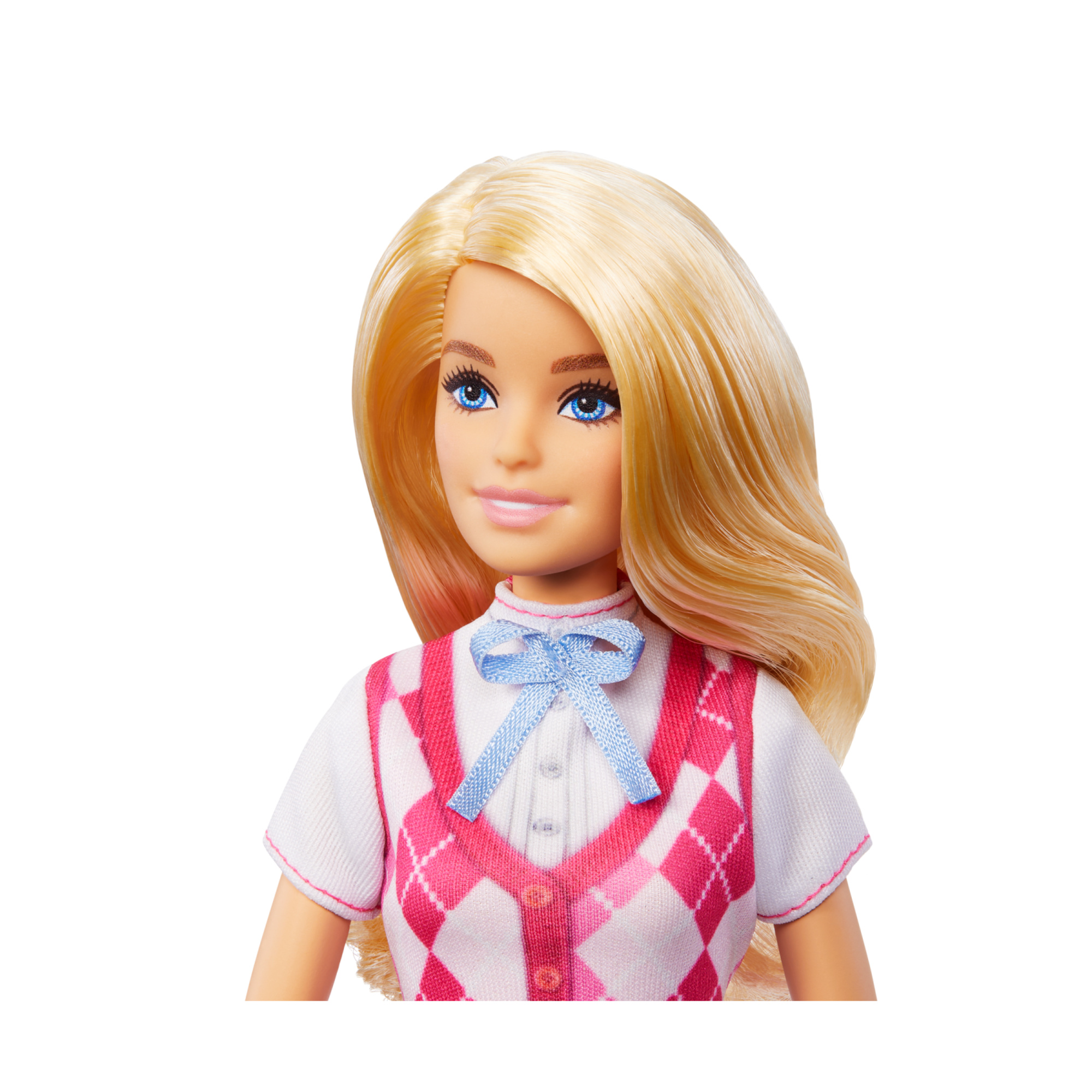 Barbie malibu, bambola bionda con outifit e accessori da equitazione inclusi - Barbie