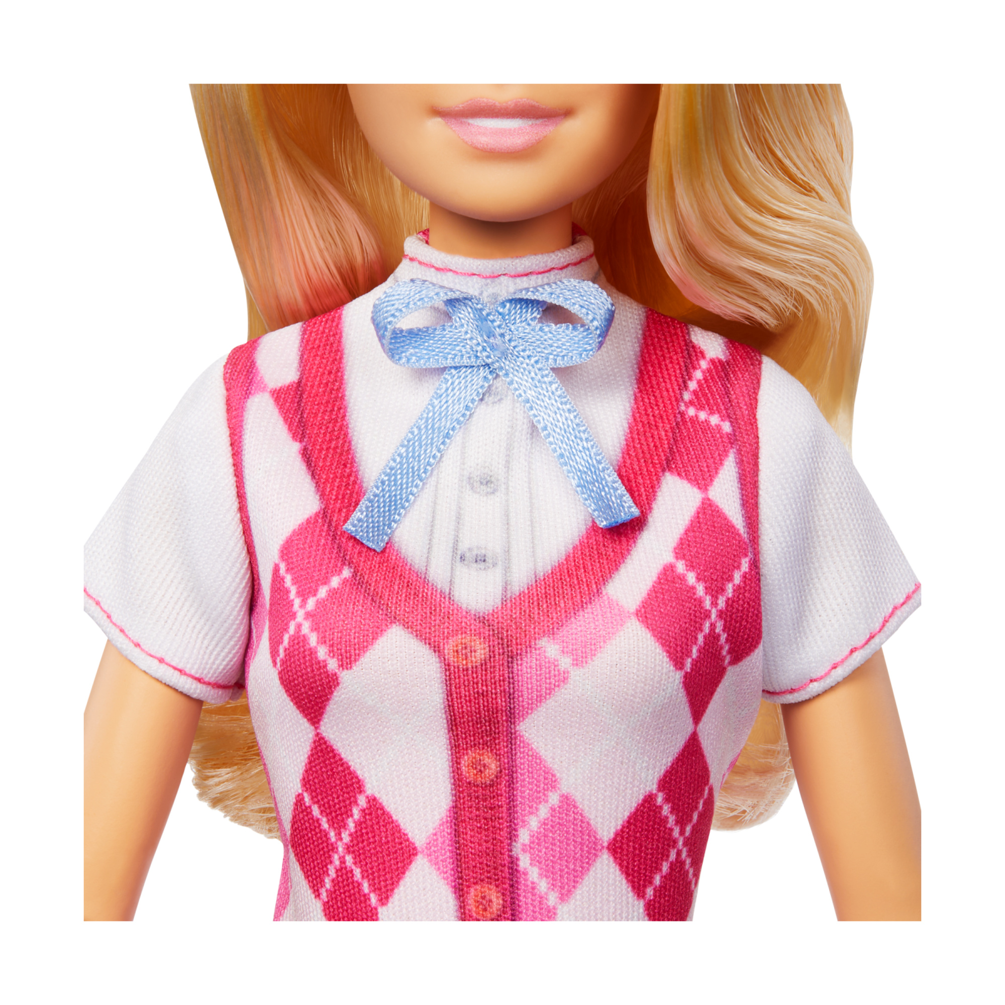 Barbie malibu, bambola bionda con outifit e accessori da equitazione inclusi - Barbie