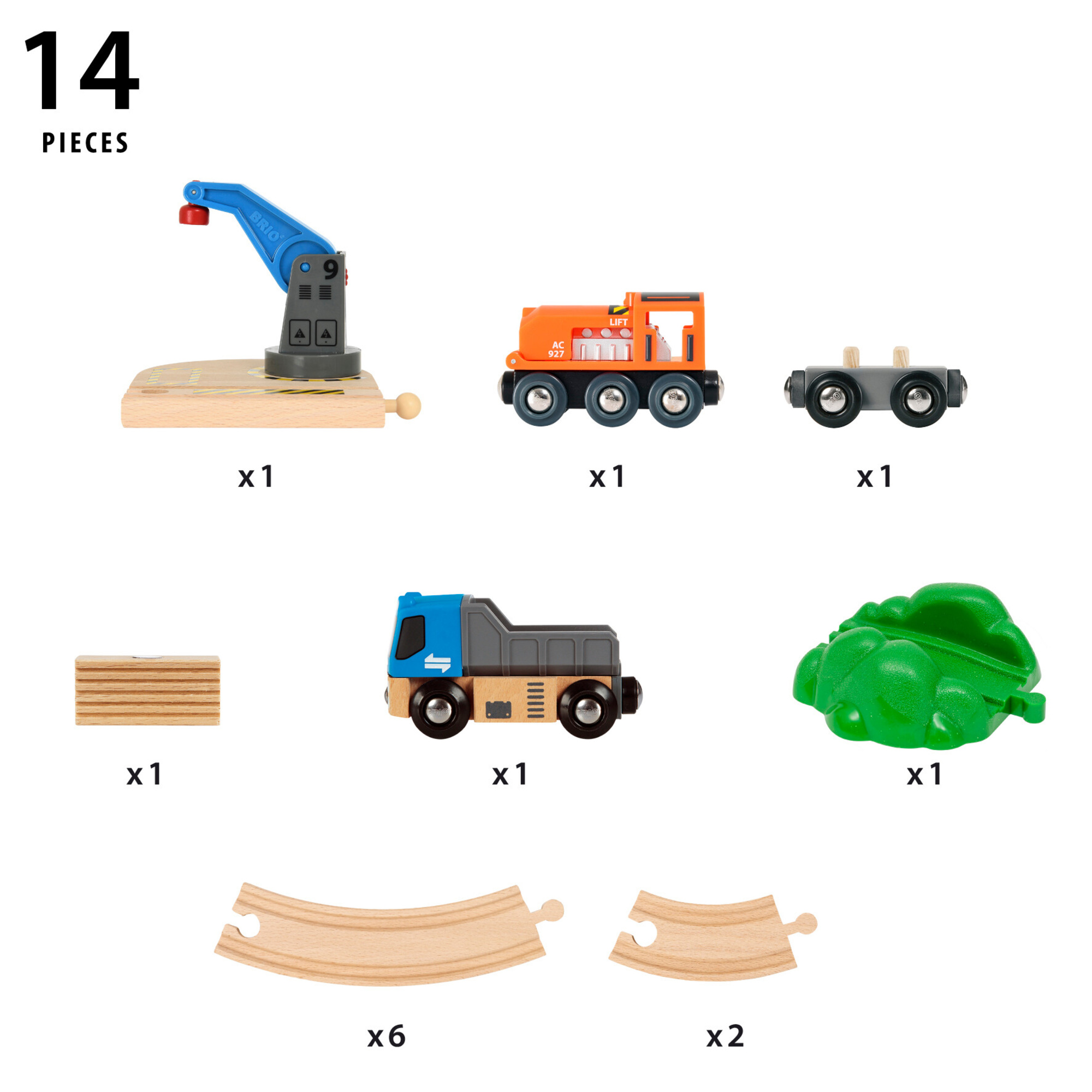 Brio world – starter set 36028 solleva & carica | set di trenini giocattolo per bambini dai 3 anni in su - BRIO