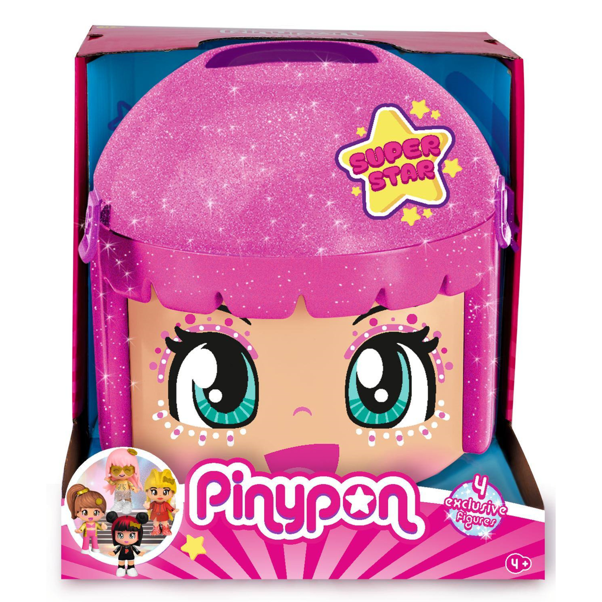 Pinypon super star, contenitore con 4 personaggi pinypon esclusivi, per bambine/i dai 4 anni - PINYPON