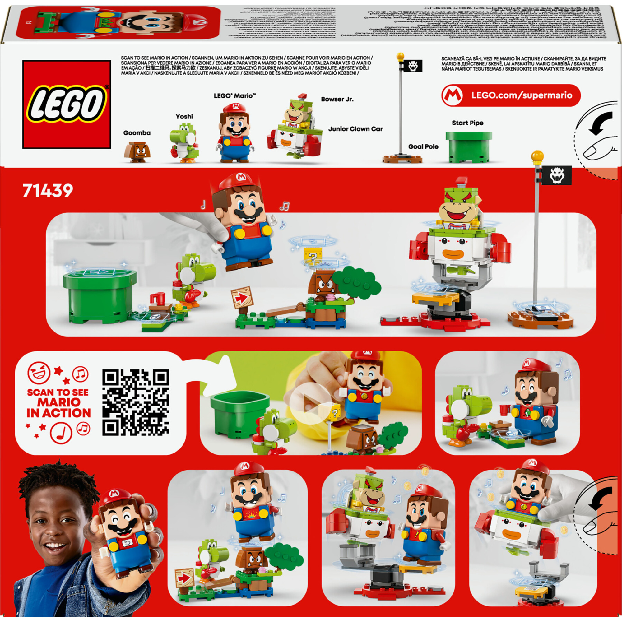 Lego super mario 71439 avventure di lego mario interattivo, giocattolo con personaggi nintendo da collezione, regalo bambini 6+ - LEGO® Super Mario™