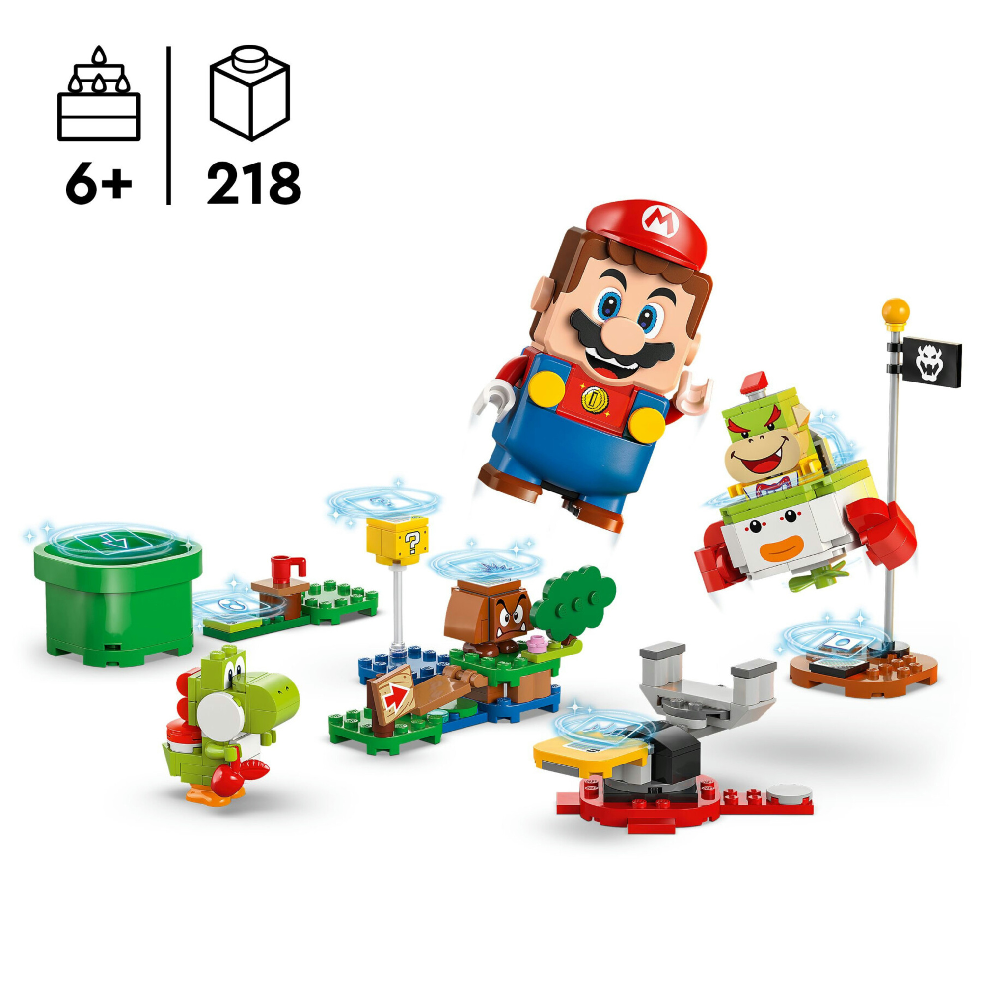 Lego super mario 71439 avventure di lego mario interattivo, giocattolo con personaggi nintendo da collezione, regalo bambini 6+ - LEGO® Super Mario™