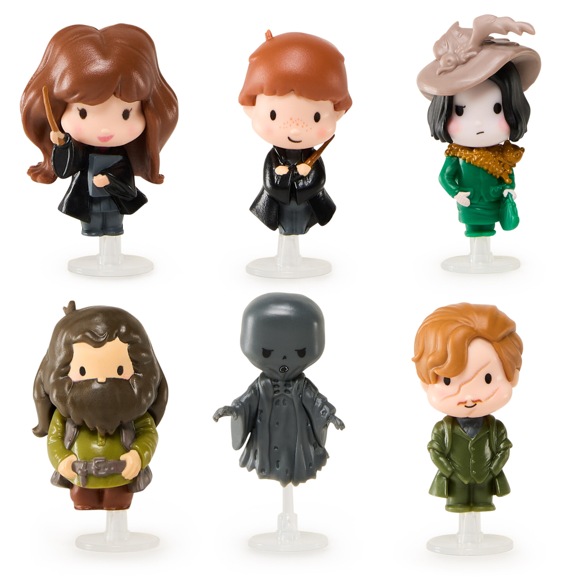 Miniature di personaggi magic harry potter -  hagrid, dissennatore, lupin o piton – confezione con base e teca - Harry Potter