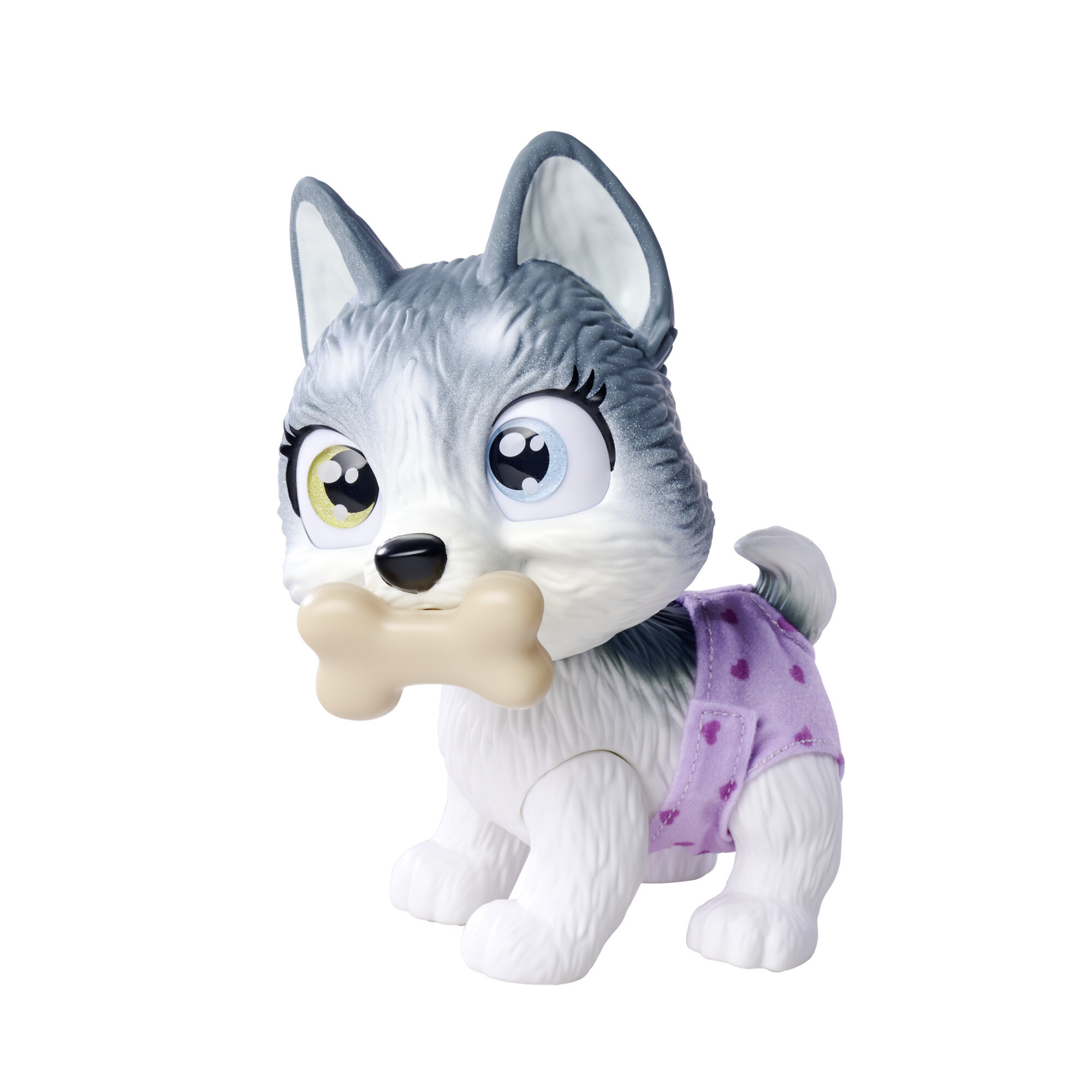 Pamper petz husky con accessori da adottare e coccolare - simpatico cucciolo di husky con funzioni interattive - 