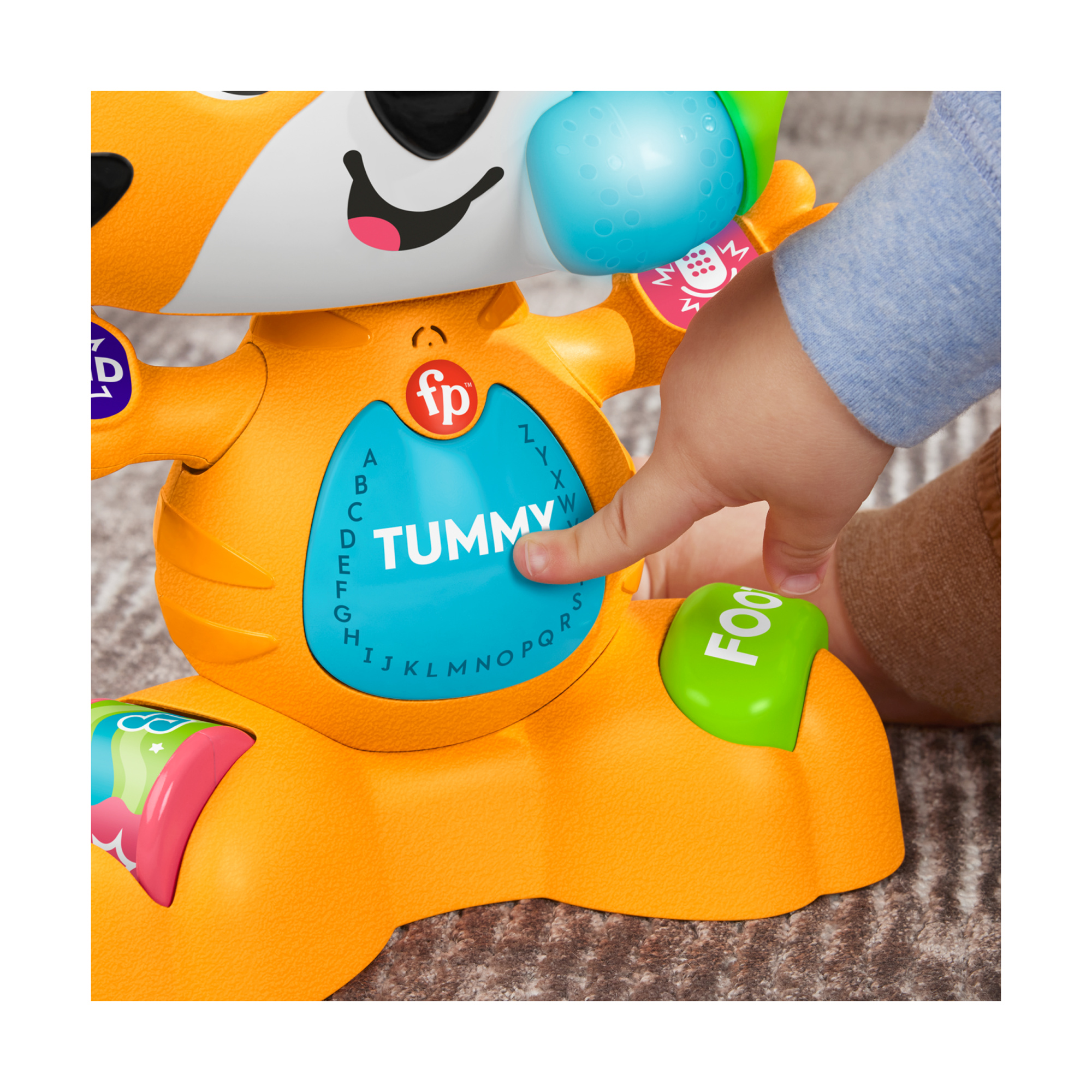 Fisher-price animal band - carlotta la tigrotta prime scoperte, tigre interattiva per l'apprendimento con 50+ canzoni e suoni - 