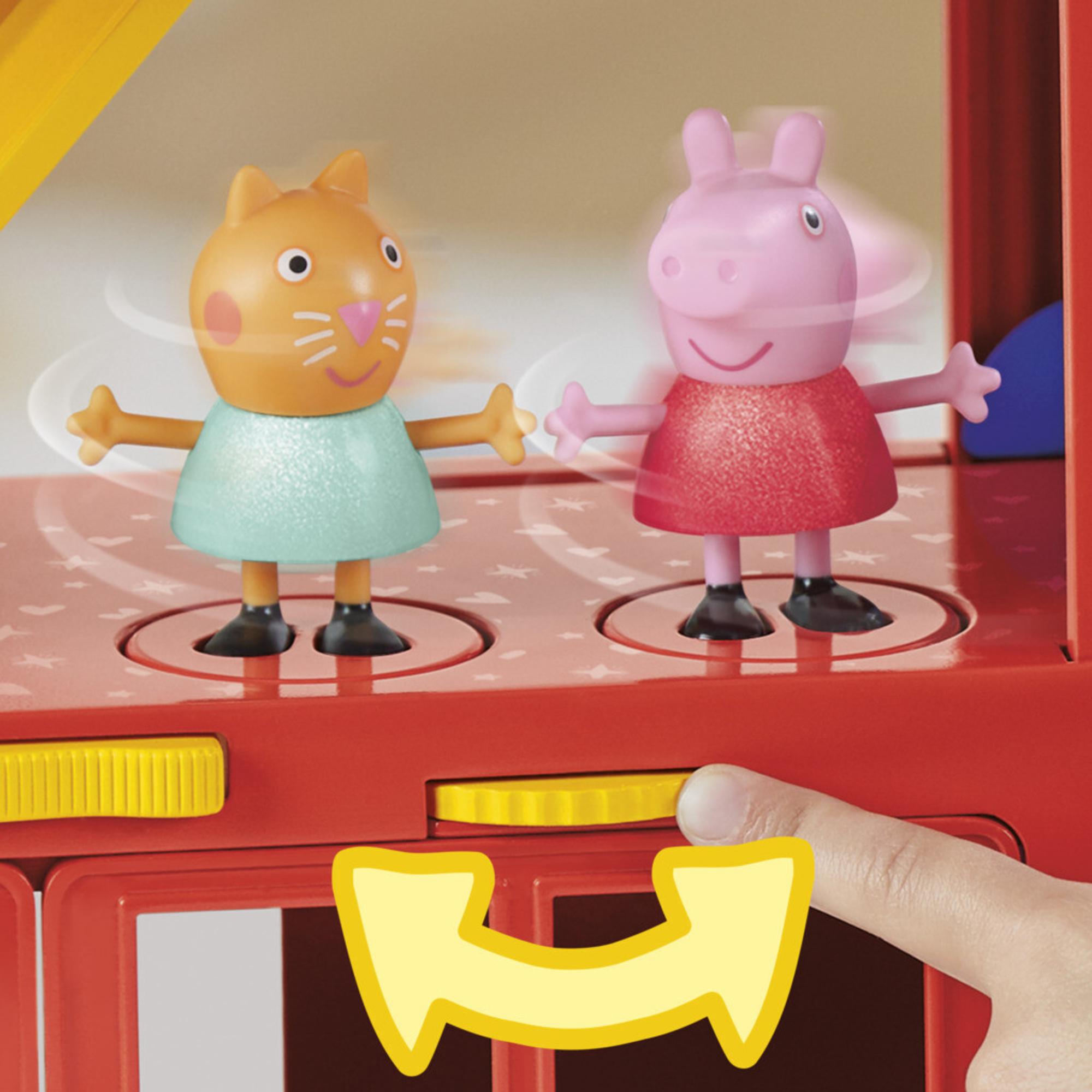 Peppa pig - 2 in 1 party bus, playset con bus di peppa pig 2 in 1 - PEPPA PIG