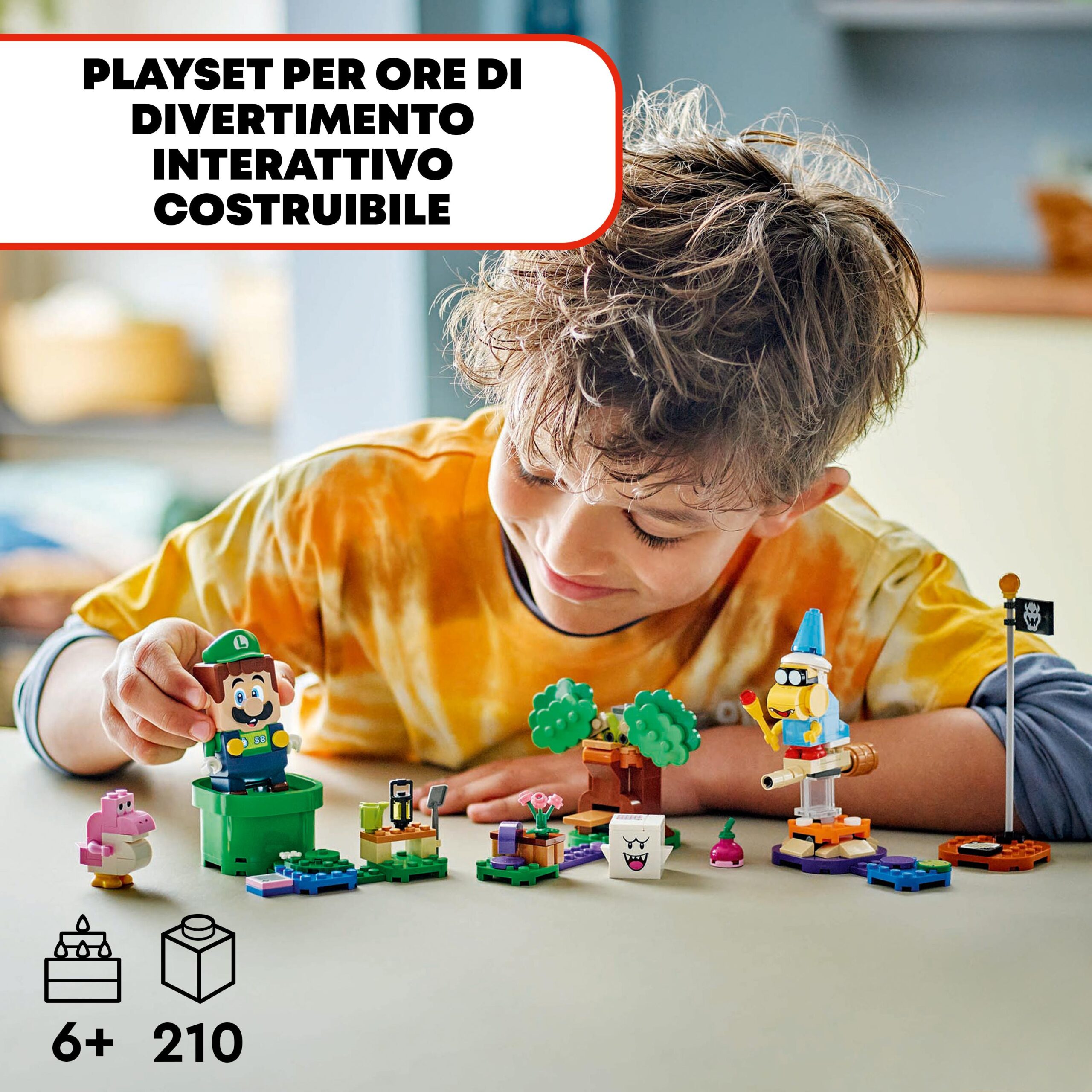 Lego super mario 71440 avventure di lego luigi interattivo, giocattolo con 4 personaggi nintendo da collezione per bambini 6+ - LEGO® Super Mario™, Lego