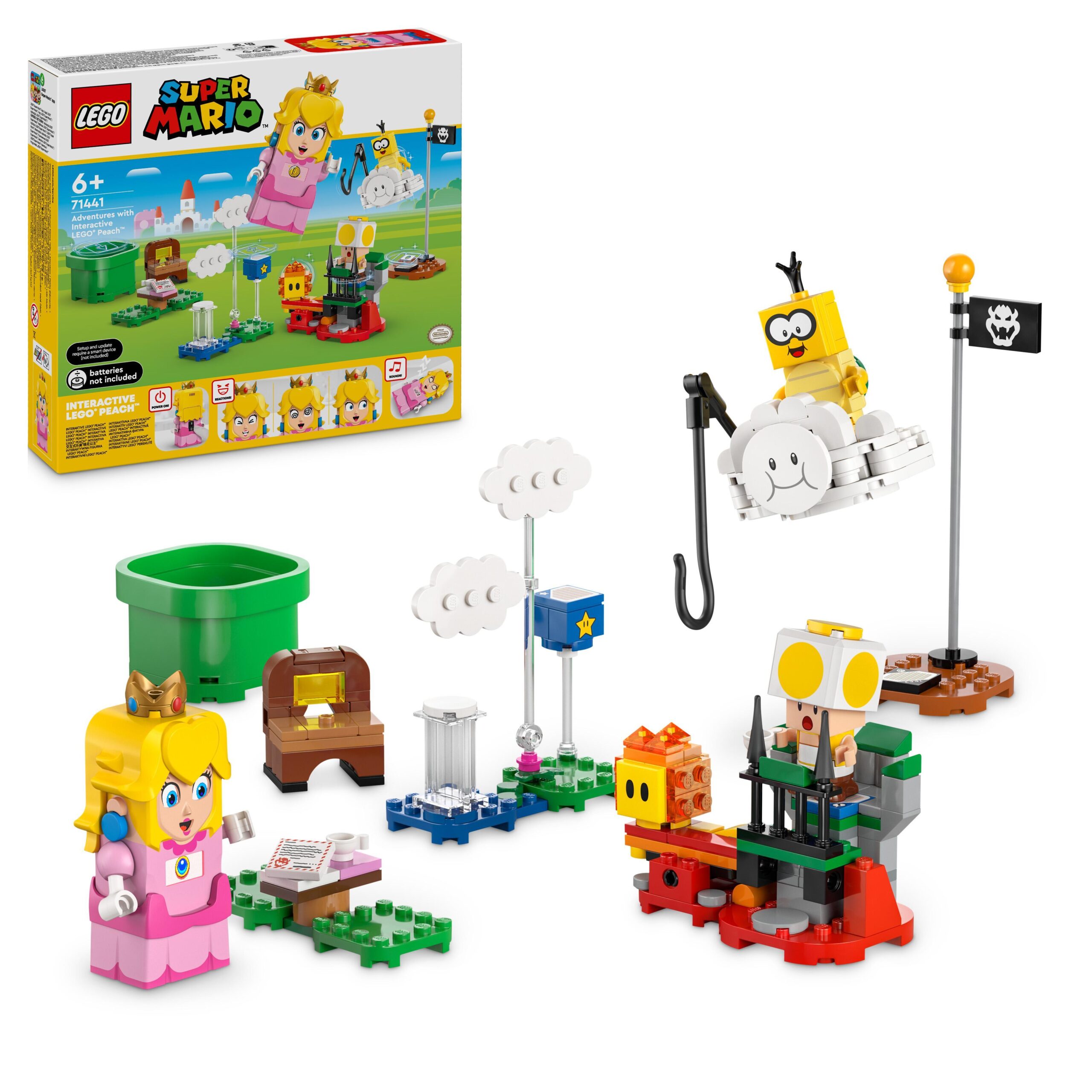 Lego super mario 71441 avventure di lego peach interattiva, giocattolo con personaggi e principessa nintendo per bambini 6+ - LEGO® Super Mario™, Lego