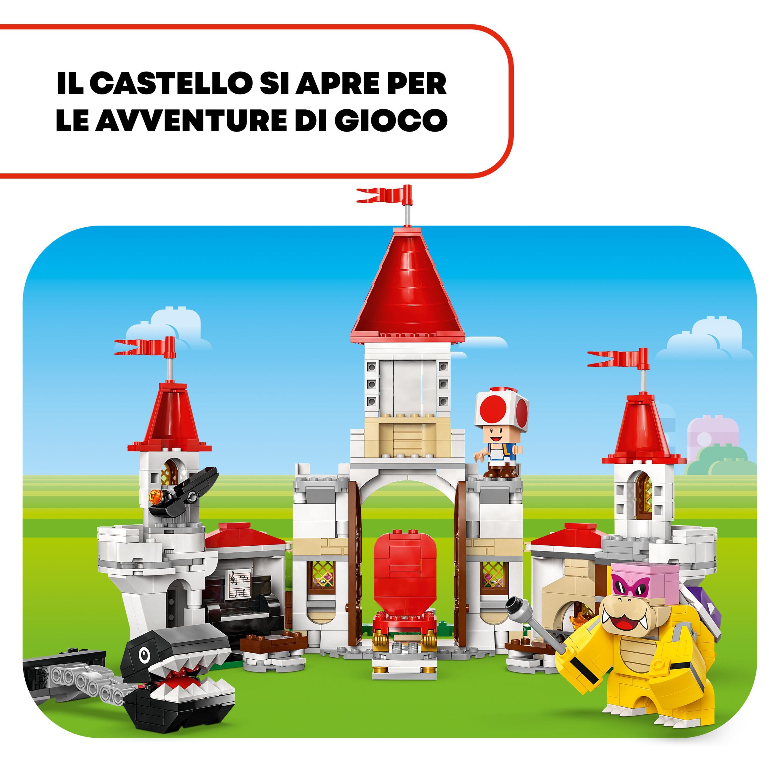 Lego super mario 71435 battaglia con roy al castello di peach giocattolo con personaggi nintendo, giochi per bambini 7+ - LEGO® Super Mario™