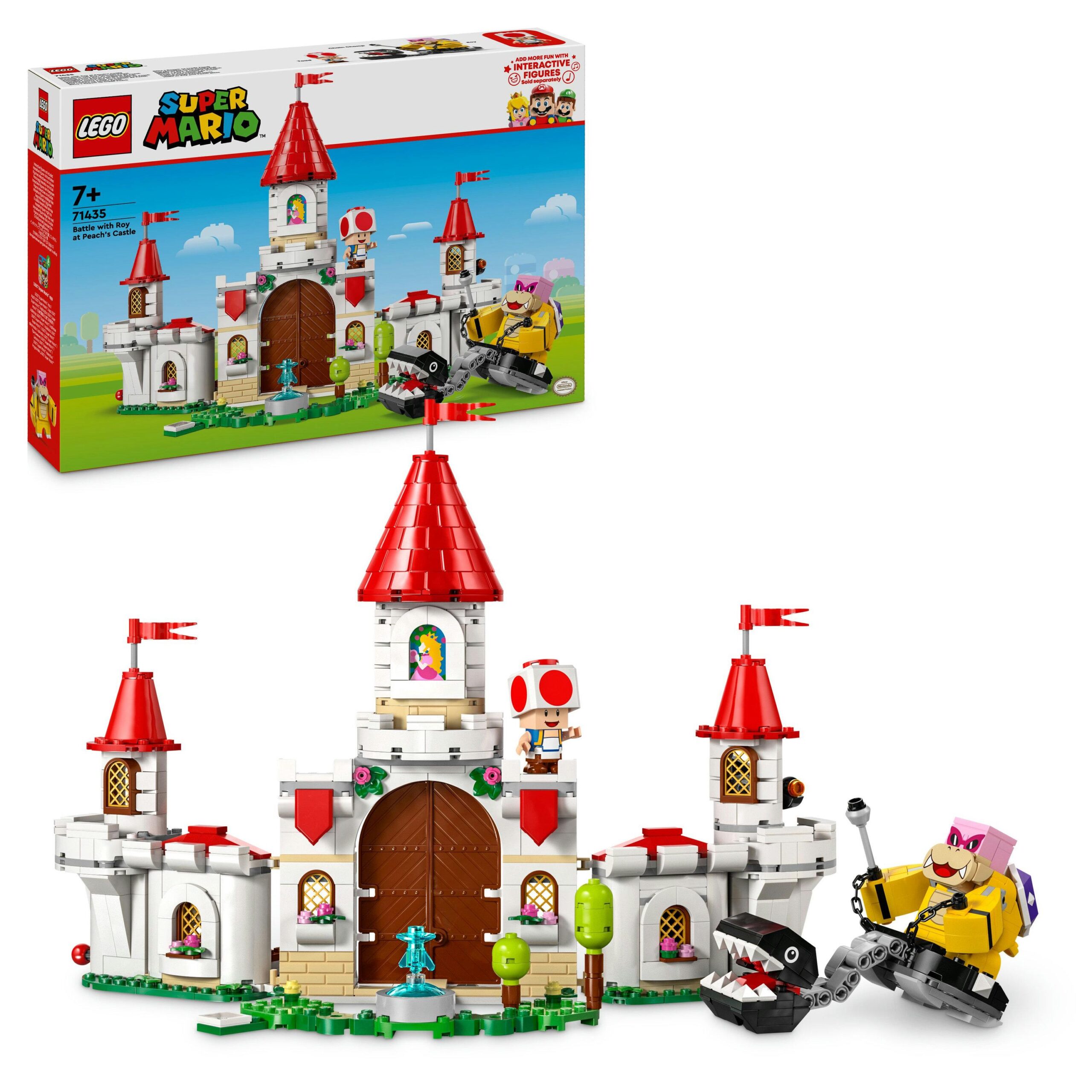 Lego super mario 71435 battaglia con roy al castello di peach giocattolo con personaggi nintendo, giochi per bambini 7+ - LEGO® Super Mario™