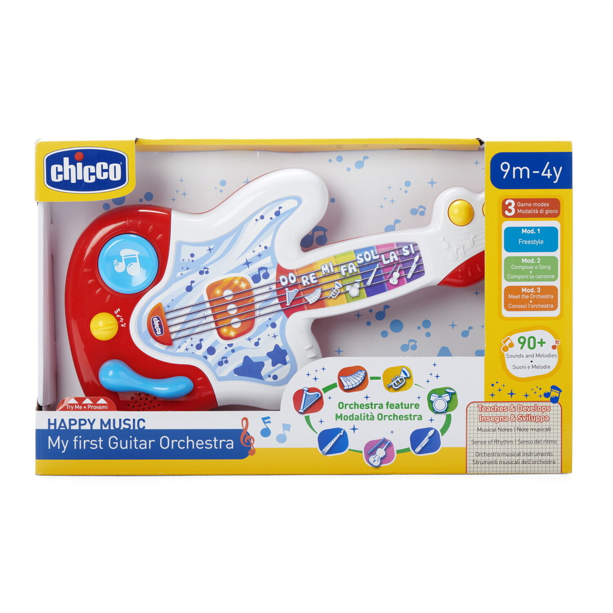 Chicco la mia prima chitarra - happy music - 9 mesi - 4 anni - Chicco