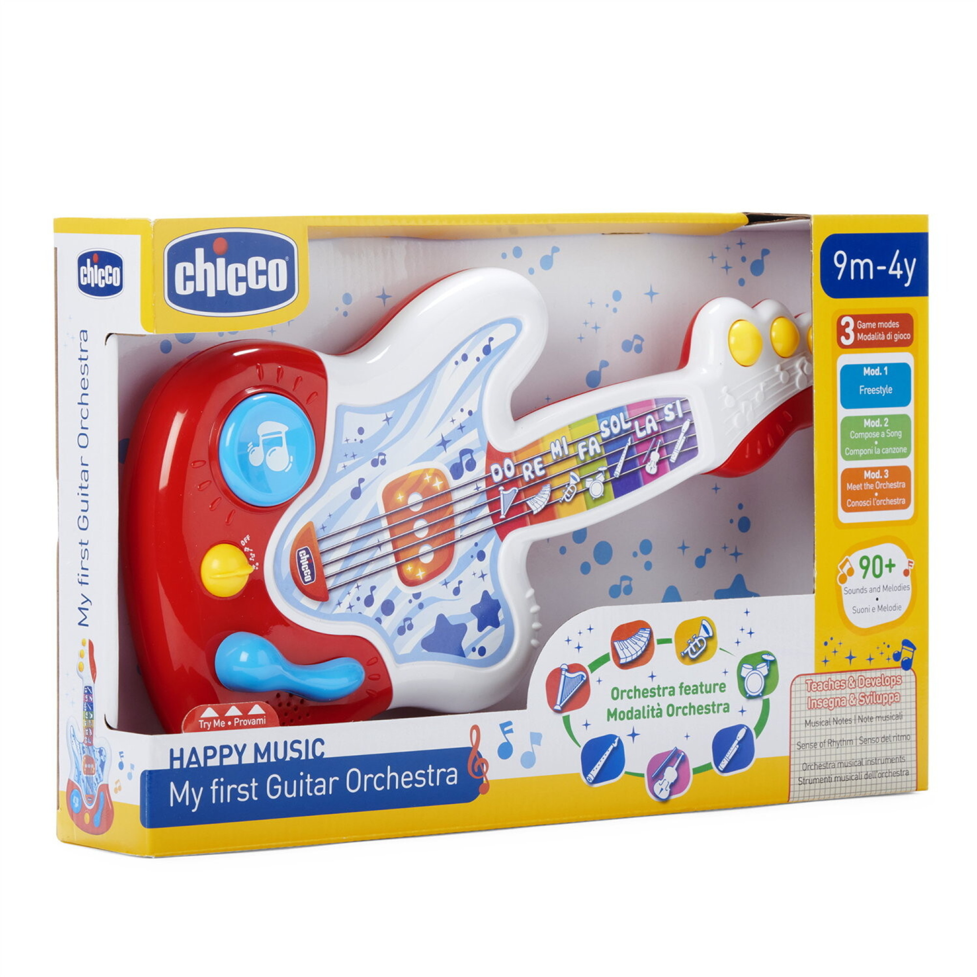 Chicco la mia prima chitarra - happy music - 9 mesi - 4 anni - Chicco