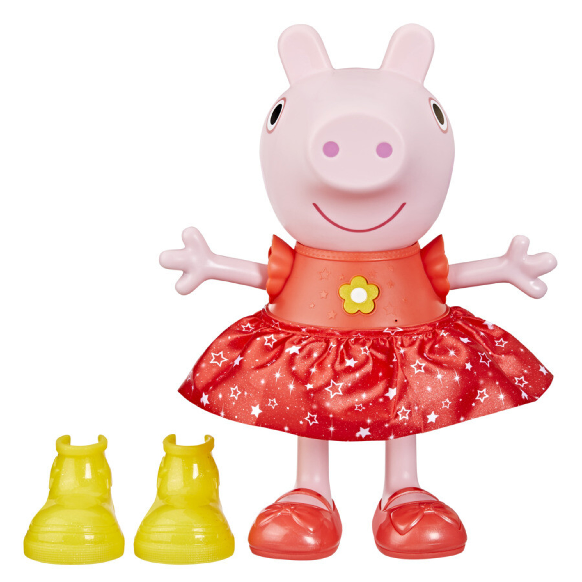 Peppa pig - peppa's muddy puddles party, bambola di peppa interattiva - PEPPA PIG