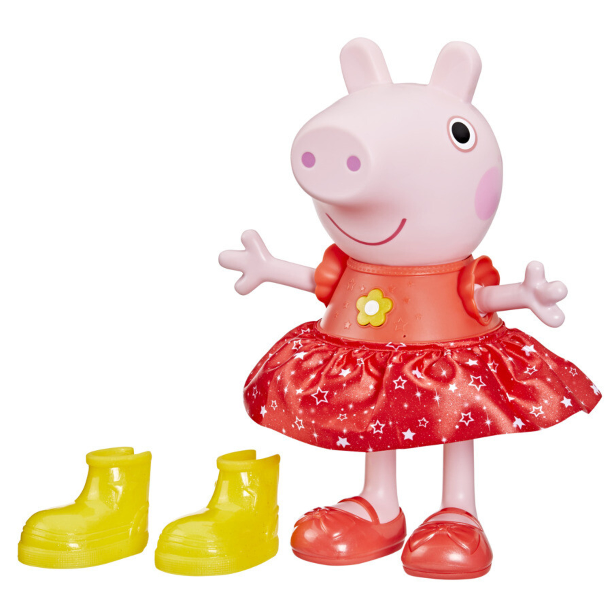 Peppa pig - peppa's muddy puddles party, bambola di peppa interattiva - PEPPA PIG