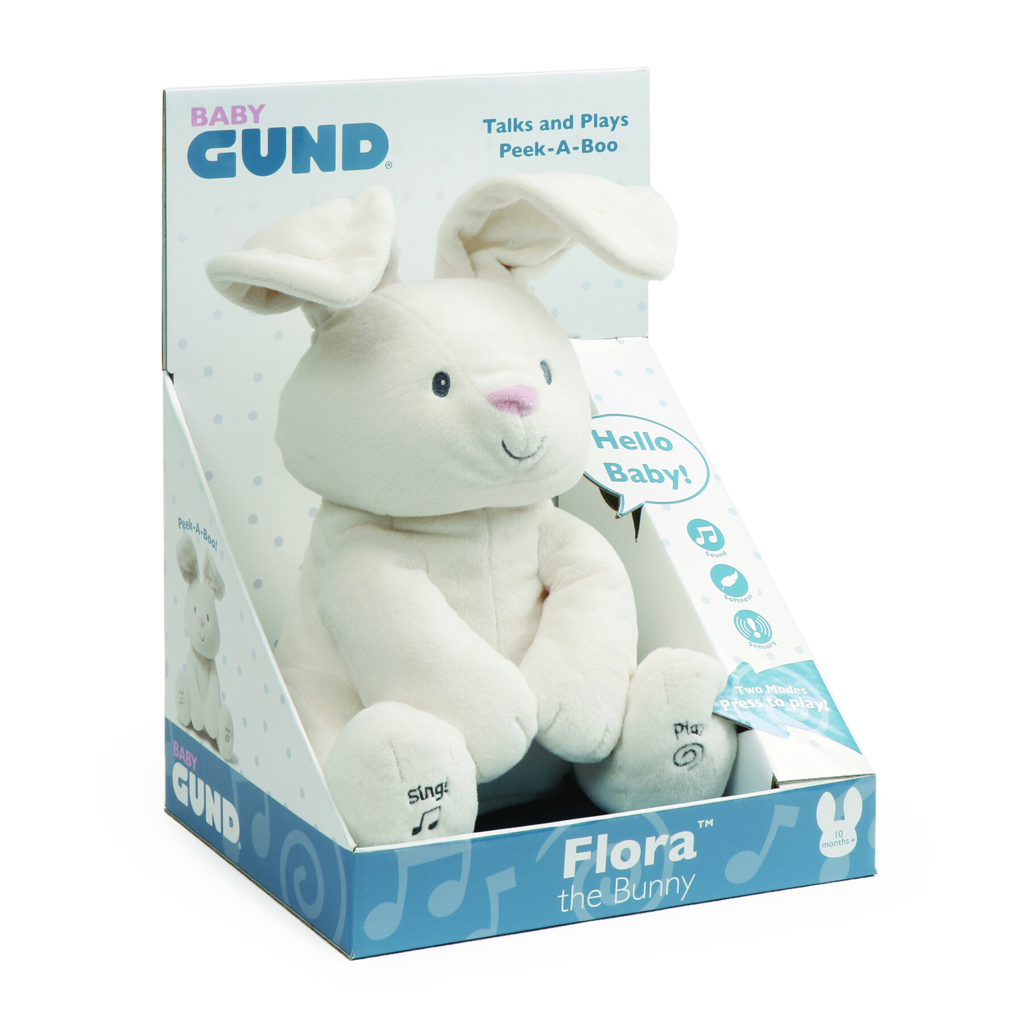 Gund flora coniglietto peluche interattivo - 