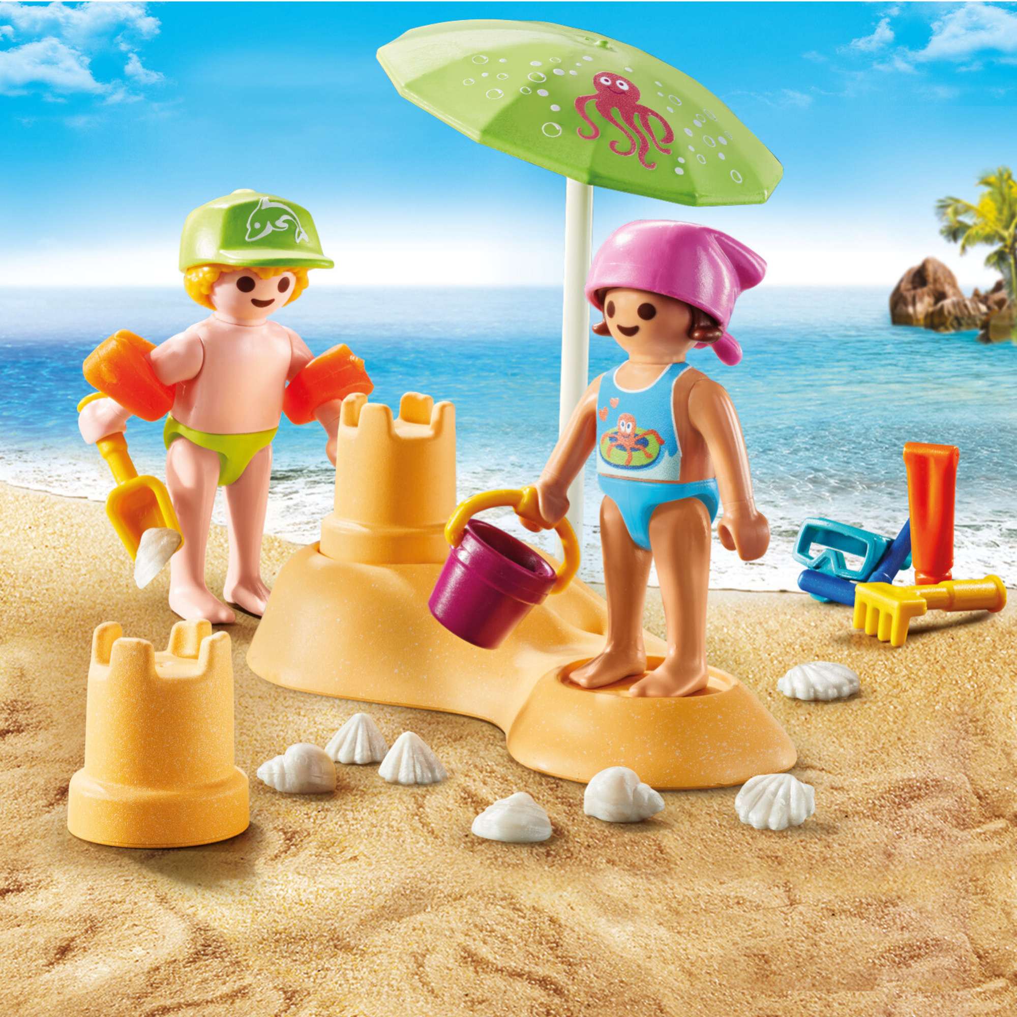 Playmobil special plus 71581 bambini con castello di sabbia per bambini dai 4 anni - 