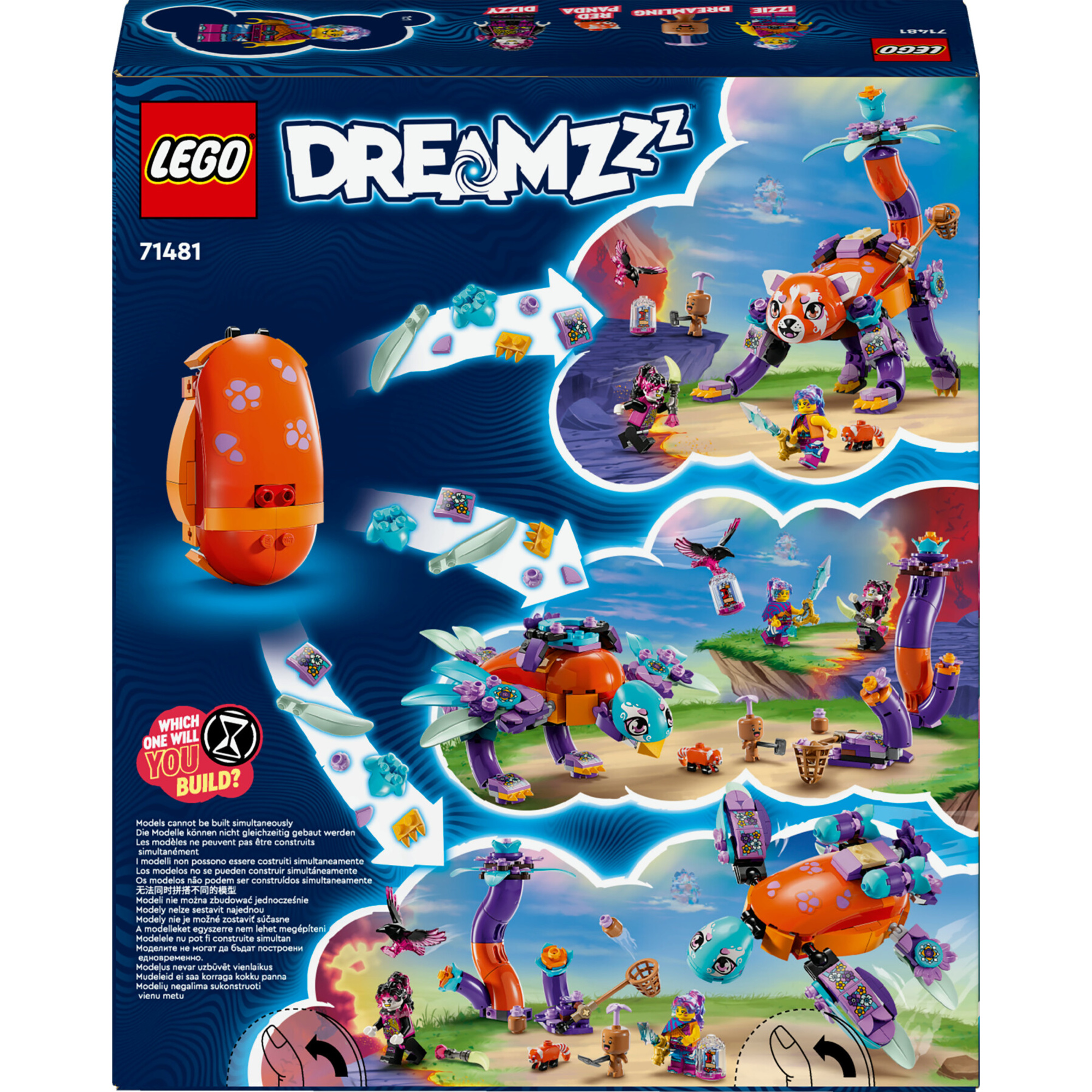 Lego dreamzzz 71481 gli animali da sogno di izzie, uovo magico ricostruibile in 3 figure giocattolo, giochi per bambini 8+ - LEGO DREAMZZZ