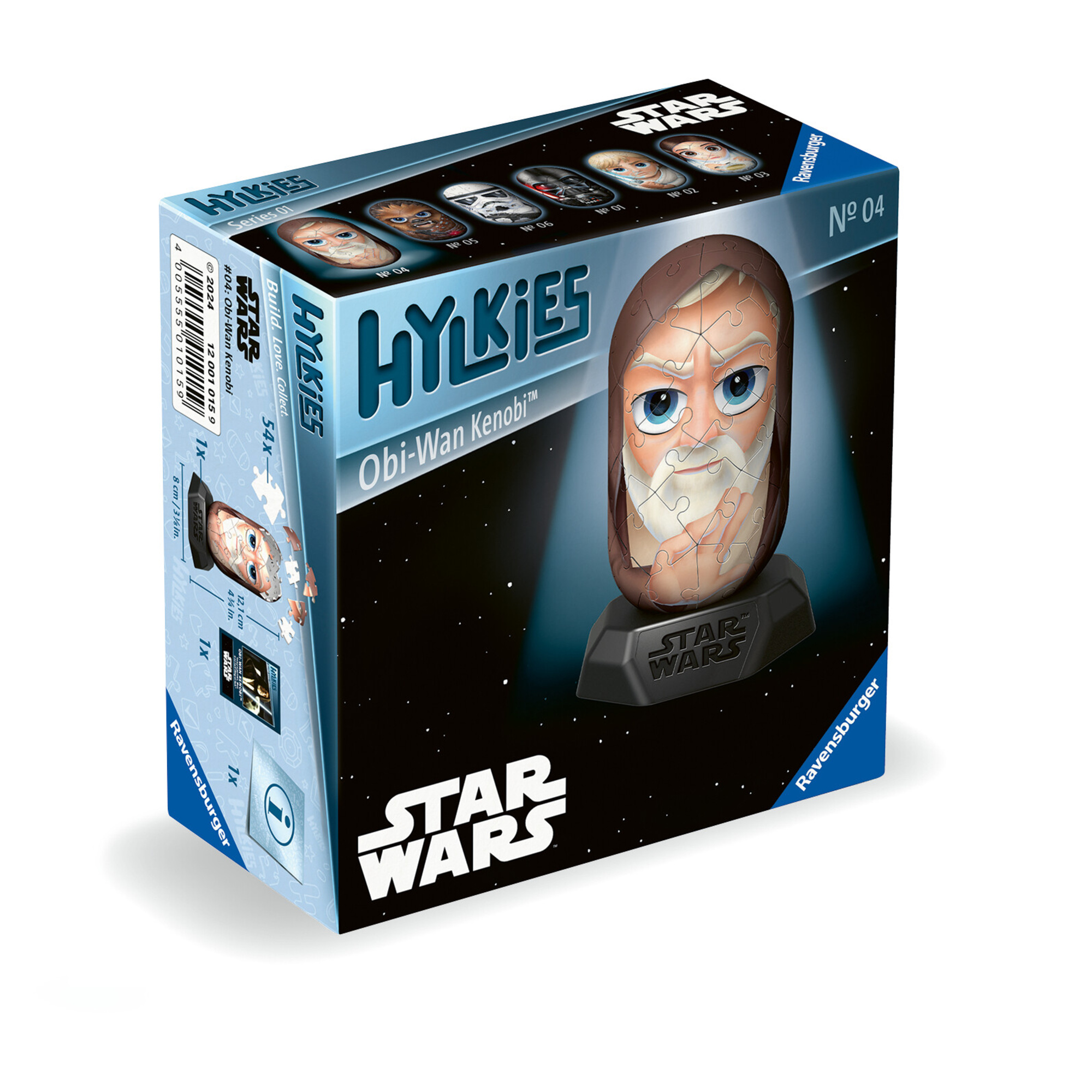 Ravensburger - hylkies star wars, obi wan kenobi, personaggi collezionabili, 54 pezzi - RAVENSBURGER 3D PUZZLE