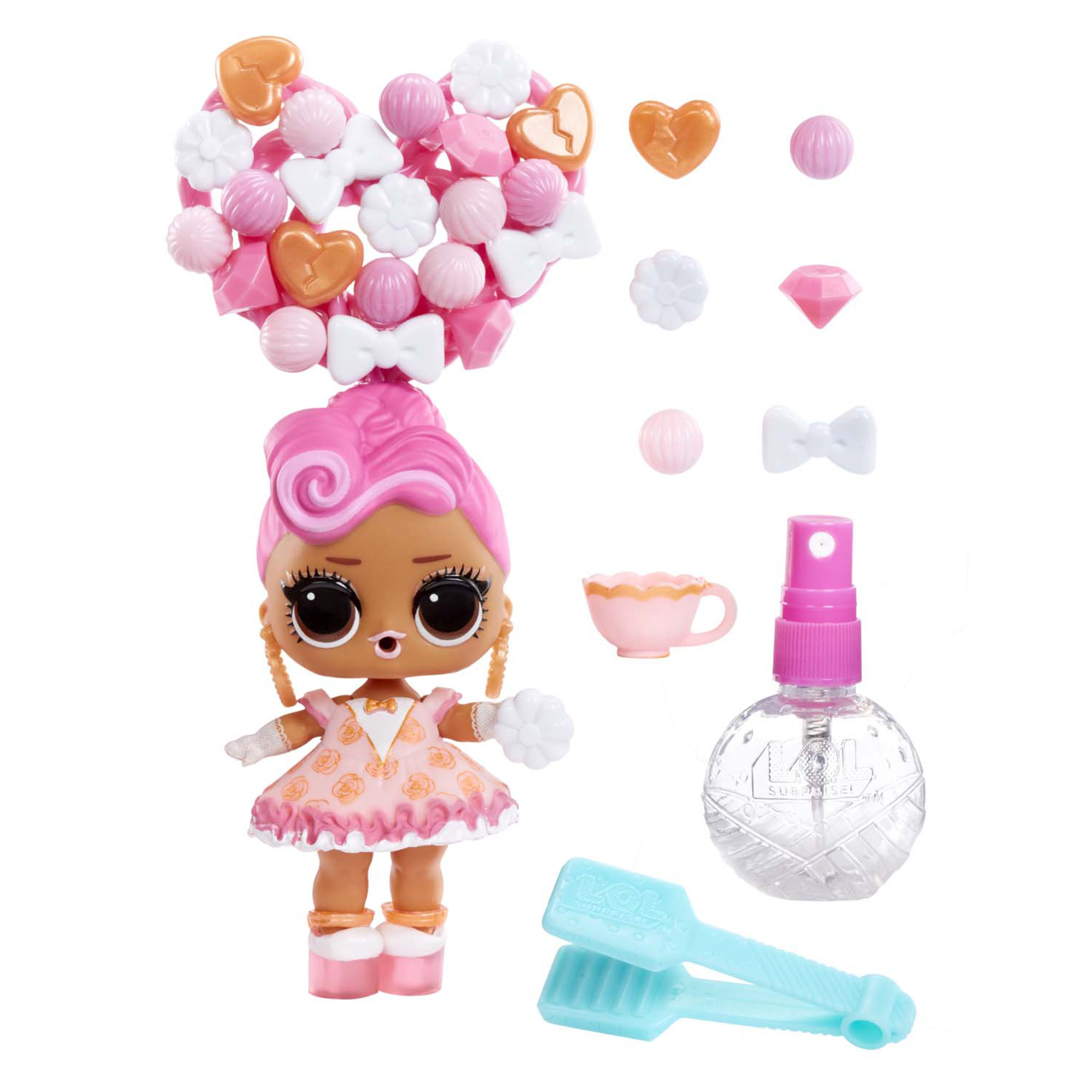 Lol surprise hair beads tots con oltre 60 perline per capelli, bambola da collezione, acconciature fai da te, bambola con perline per capelli - LOL