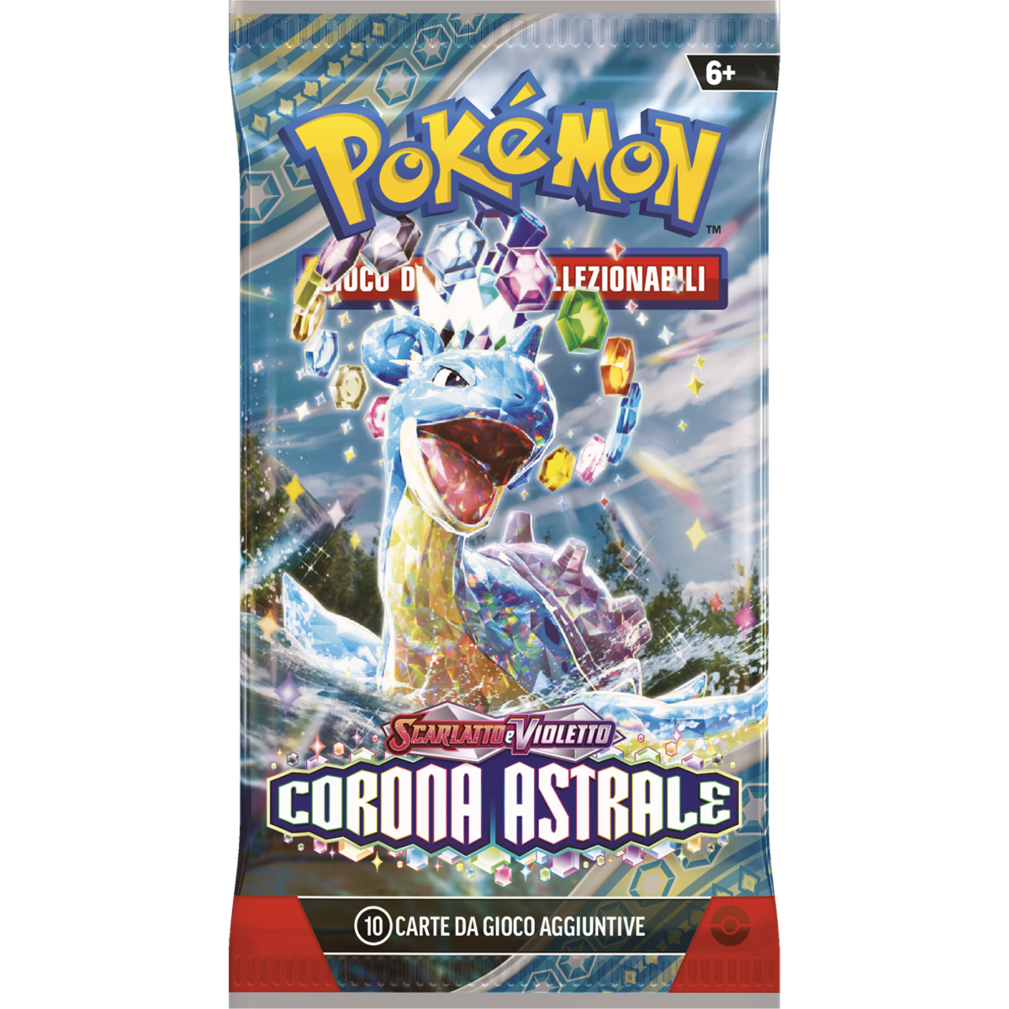 Pokemon sv7 scarlatto e violetto corona astrale busta 10 carte assortito - POKEMON