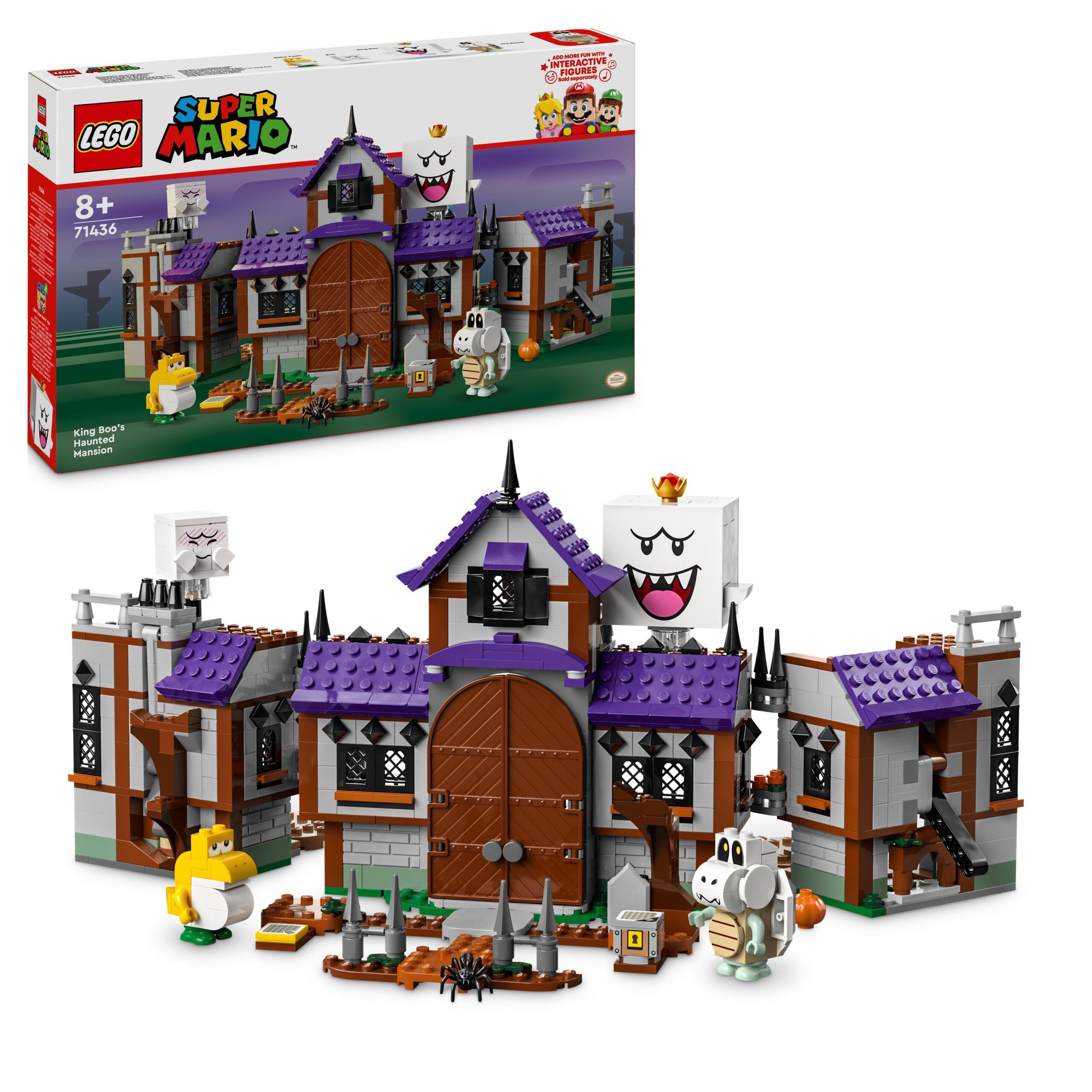 Lego super mario 71436 villa stregata di re boo, casa giocattolo con personaggi nintendo da collezione, giochi per bambini 8+ - LEGO® Super Mario™