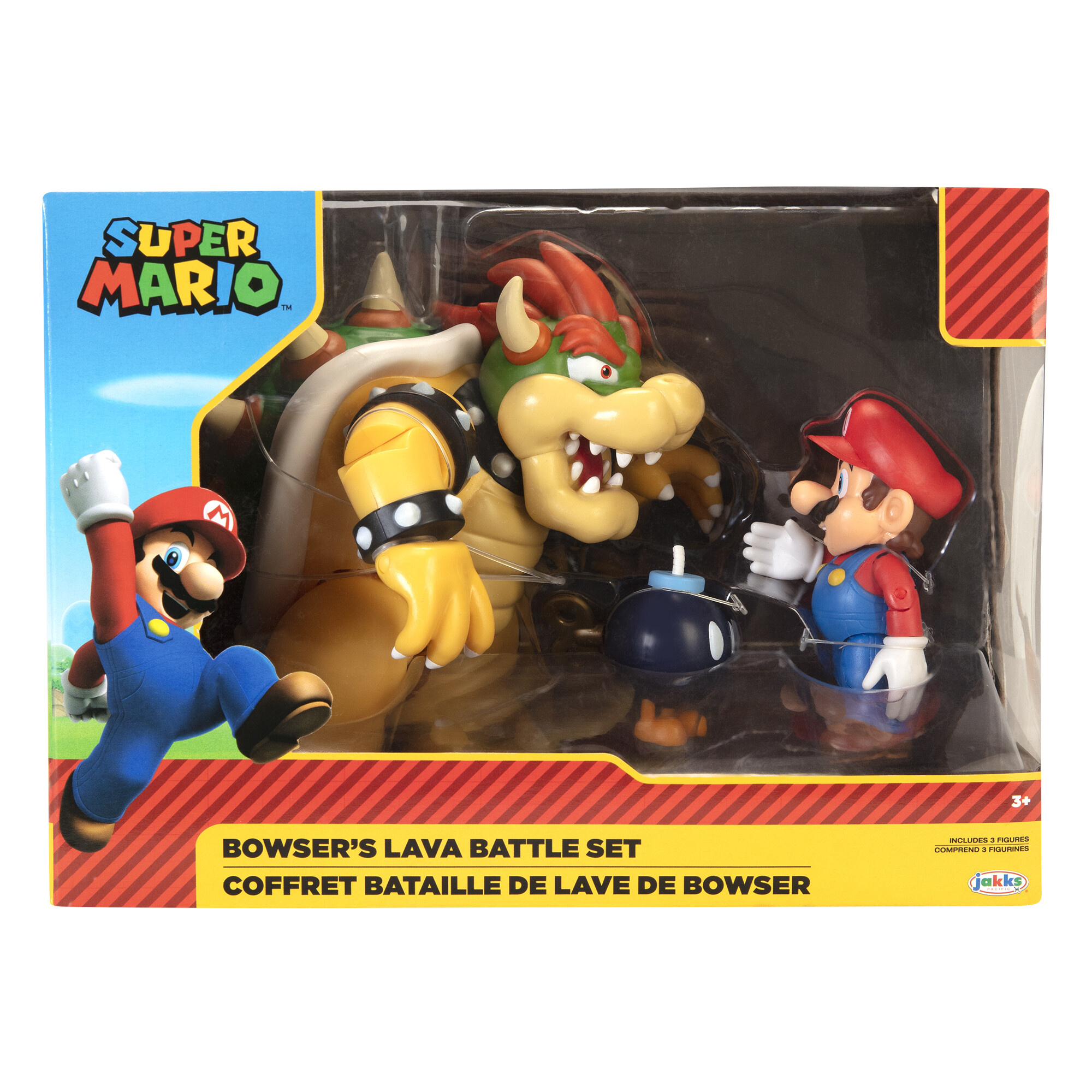 Nintendo super mario diorama set mario vs bowser per la sfida finale tra bene e male! - SUPER MARIO BROTHERS