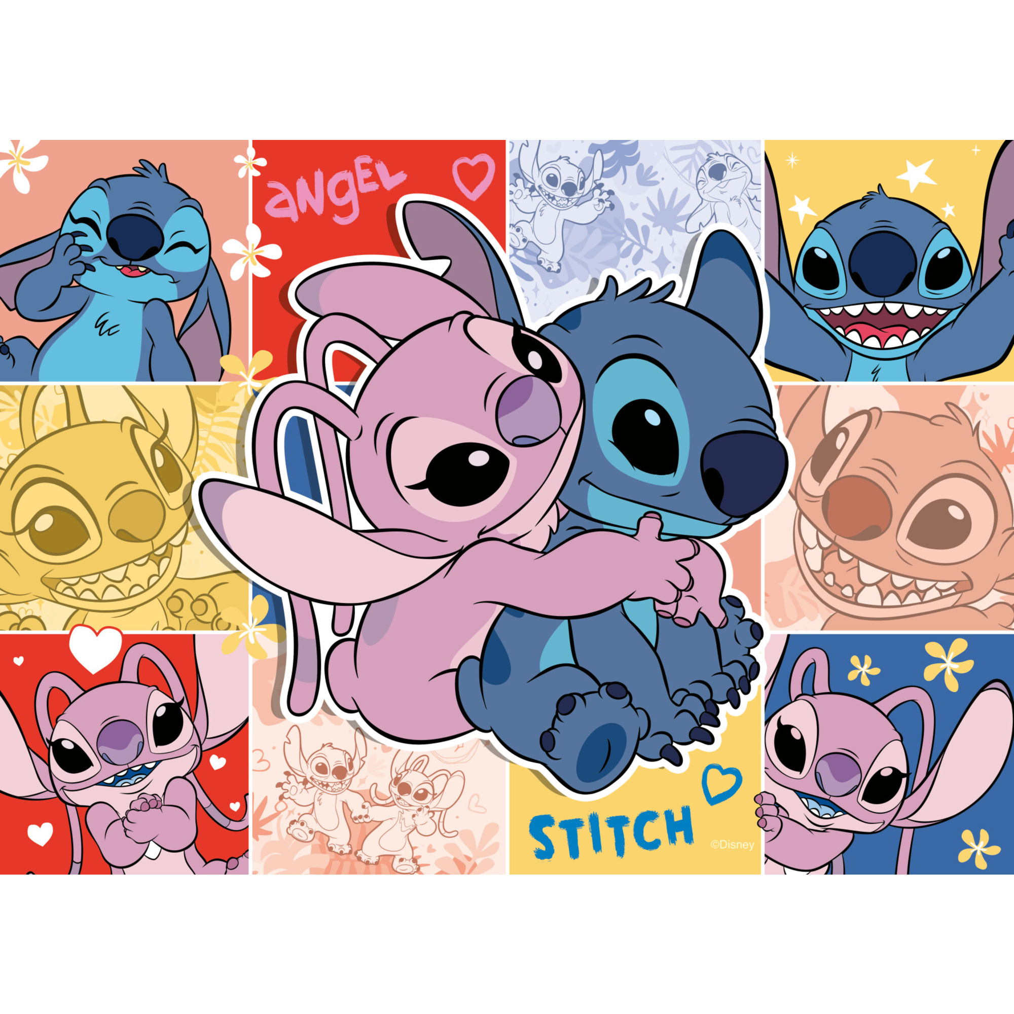 Ravensburger - puzzle stitch, collezione bumper pack 4x100, 4 puzzle da 100 pezzi, età raccomandata 5+ anni - Disney Stitch