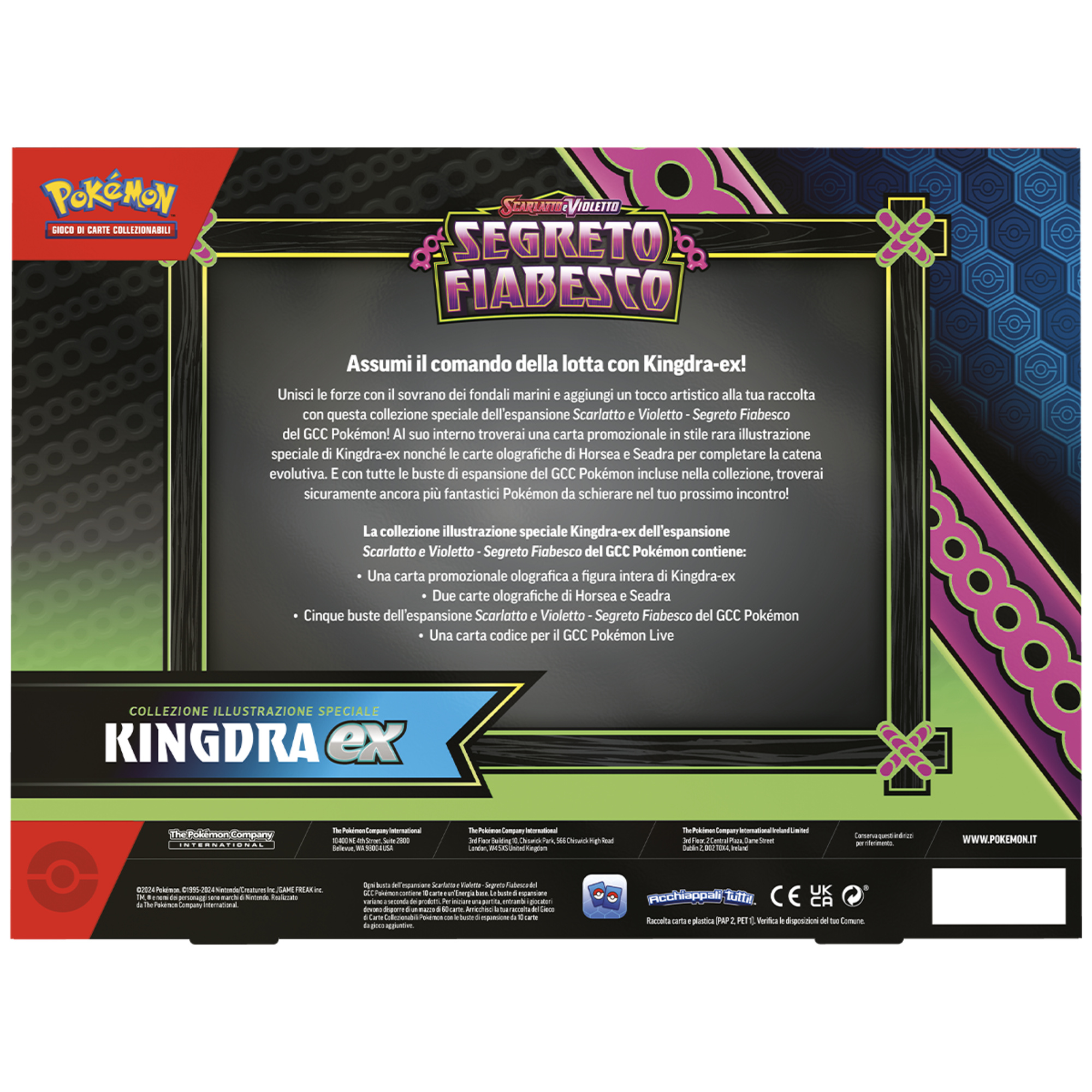 Pokemon sv6.5 segreto fiabesco ex box kingdra-ex e greninja-ex - assortito - POKEMON