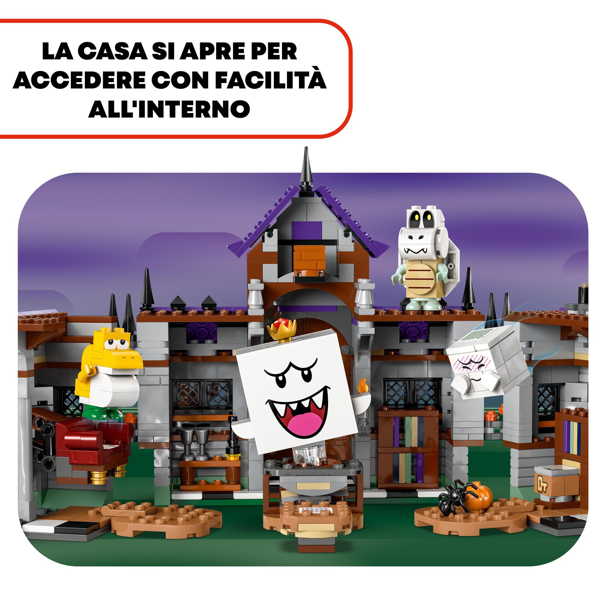 Lego super mario 71436 villa stregata di re boo, casa giocattolo con personaggi nintendo da collezione, giochi per bambini 8+ - LEGO® Super Mario™