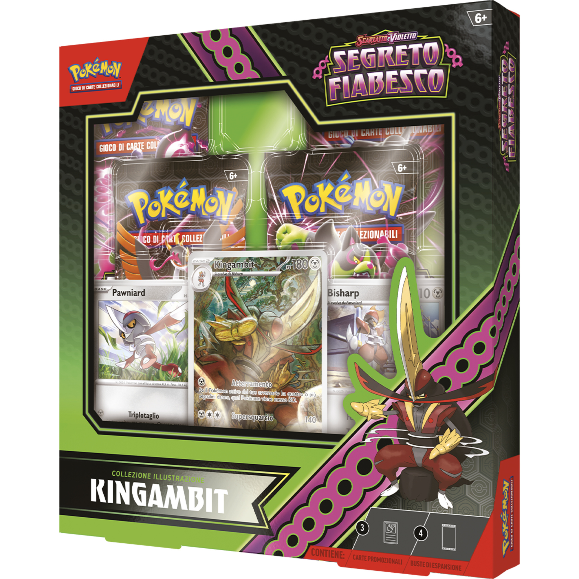 Pokemon sv6.5 segreto fiabesco collezione illustrazione kingambit - POKEMON