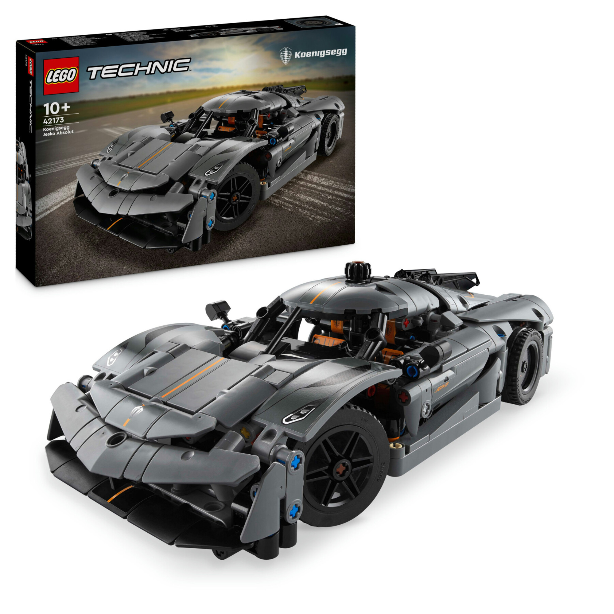 Lego technic 42173 hypercar koenigsegg jesko absolut grigia, modellino di auto da costruire, macchina giocattolo bambini 10+ - LEGO TECHNIC