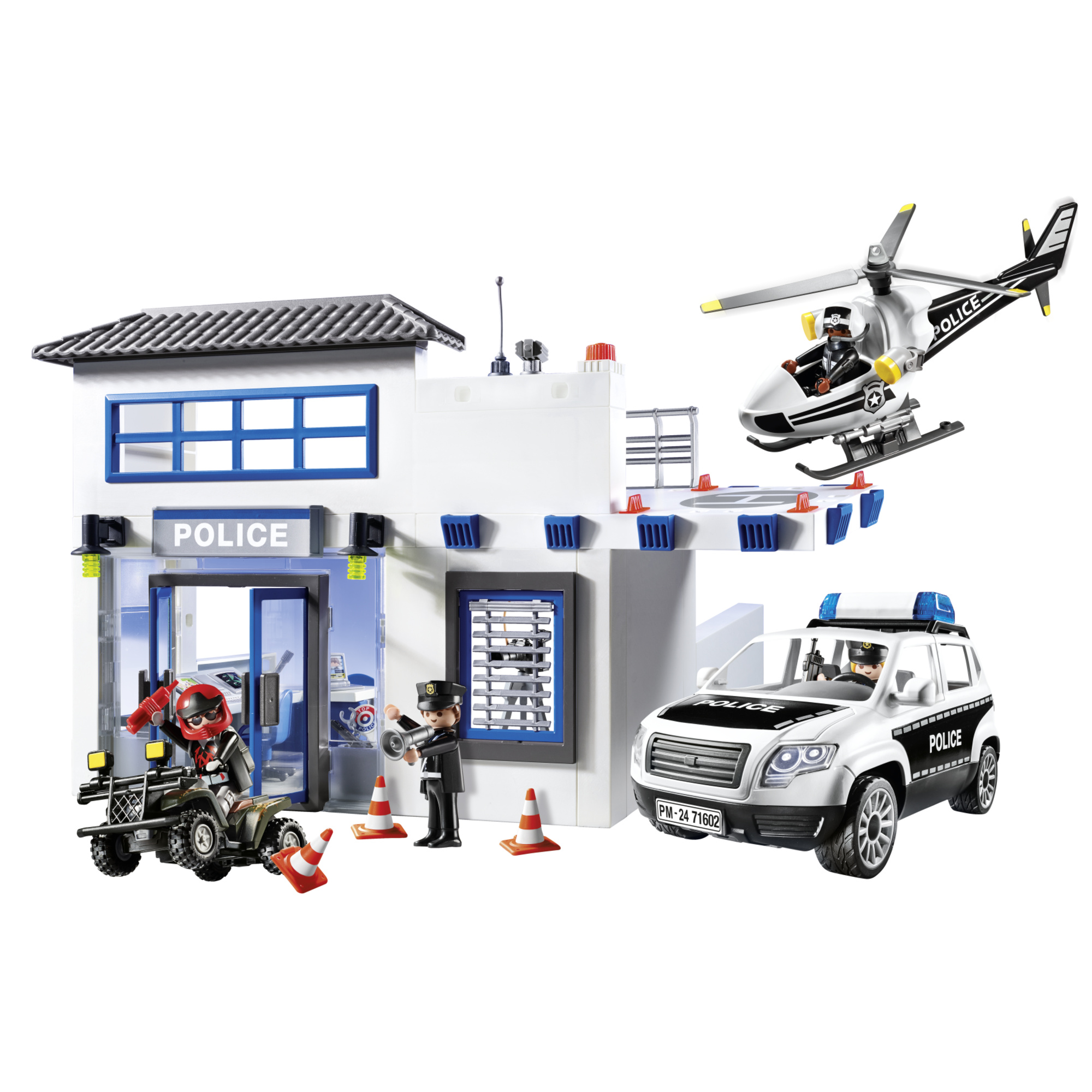 Playmobil annyversary 71602 centrale della polizia - gioco di ruolo con veicoli e accessori dettagliati - Playmobil